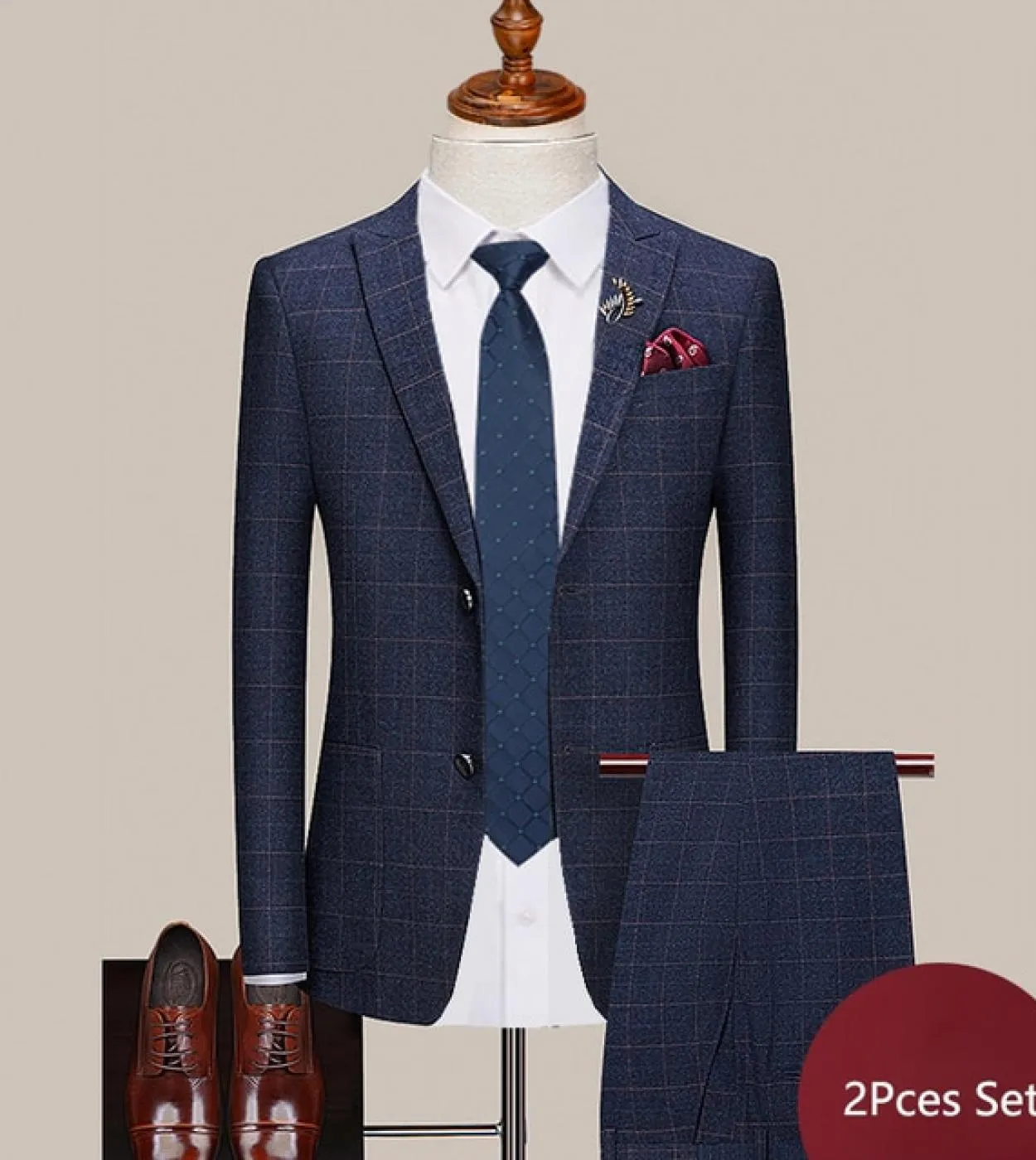 10 colori 5xl giacca  gilet  pantaloni Boutique Fashion Plaid Retro Business Suit da uomo Sposo Matrimonio Spettacolo Festa