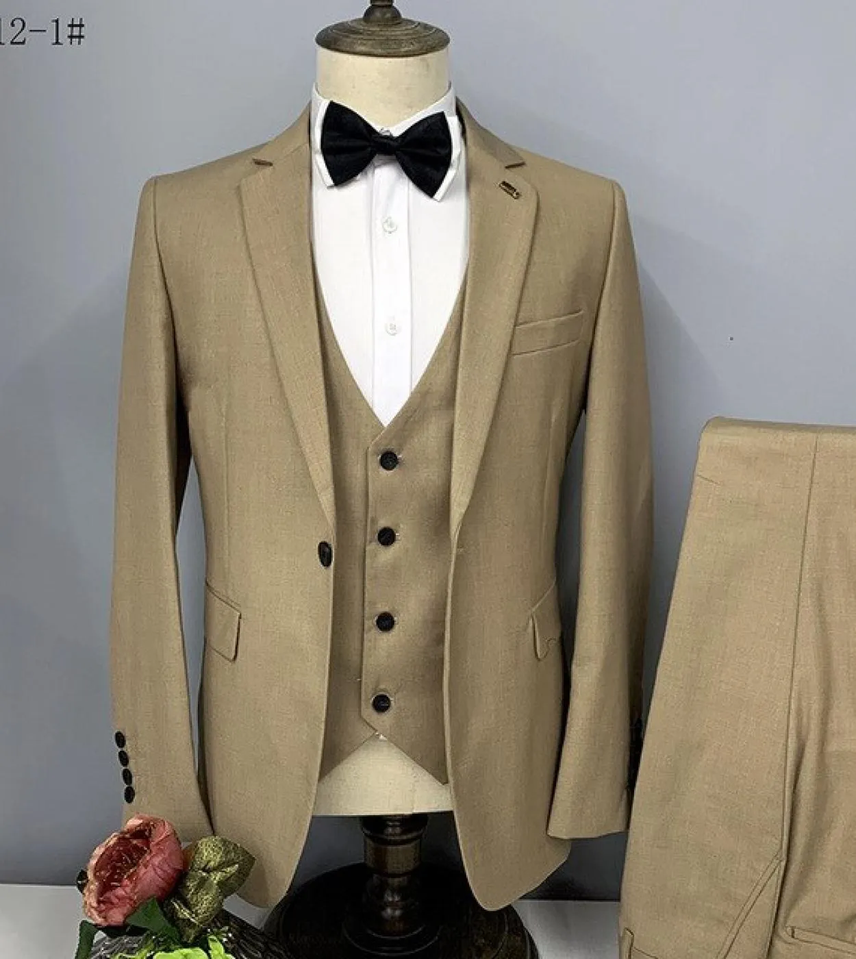 3 pezzi completo completo blazer giacca pantaloni gilet  2022 moda uomo nuovo casual affari tinta unita matrimonio sposo uomo m