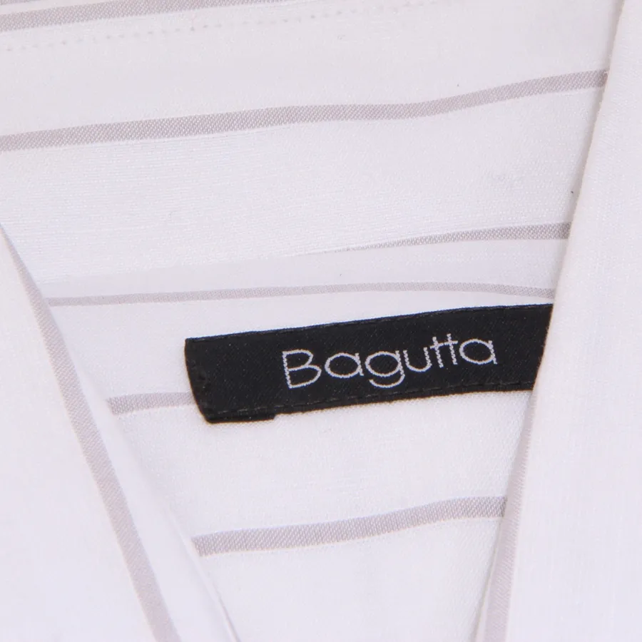30462 camicia uomo BAGUTTA bianco shirt men long sleeve