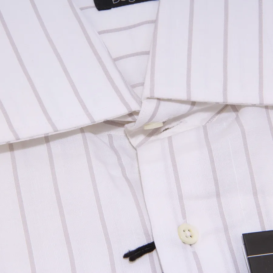 30462 camicia uomo BAGUTTA bianco shirt men long sleeve