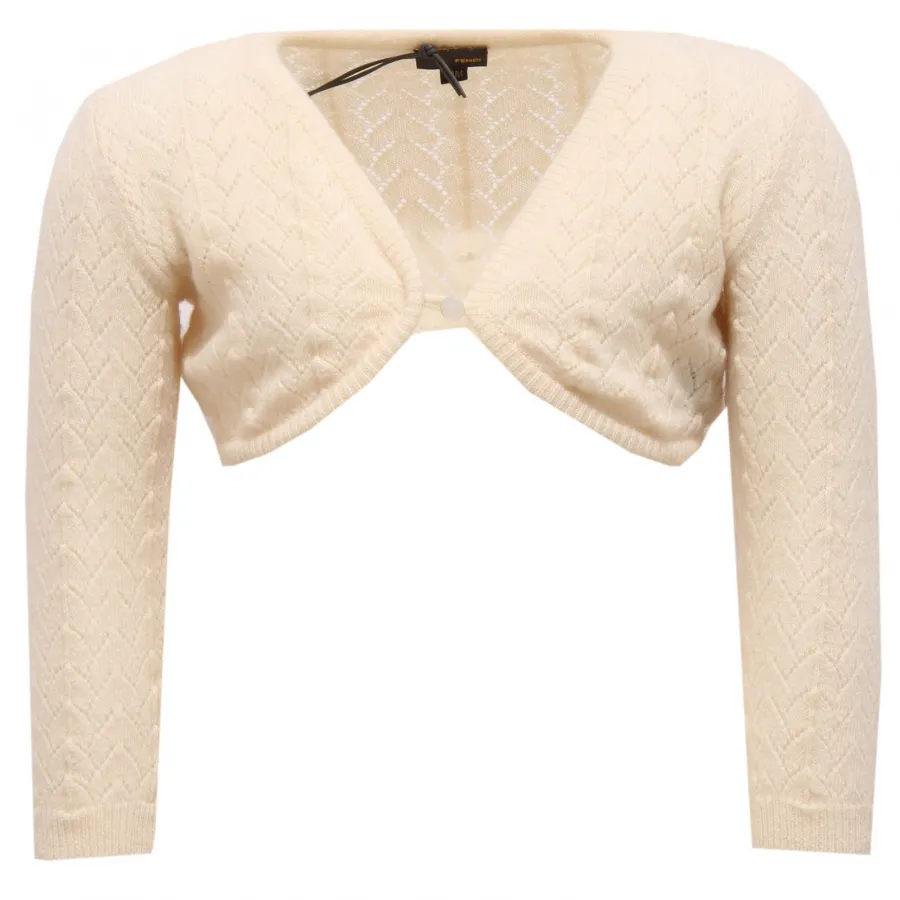 4969W cardigan bimba FENDI girl maglione wool sweater