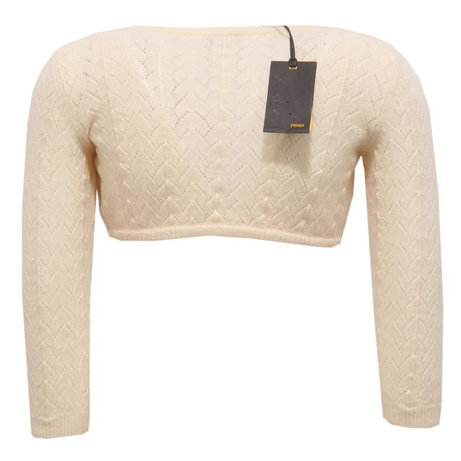4969W cardigan bimba FENDI girl maglione wool sweater