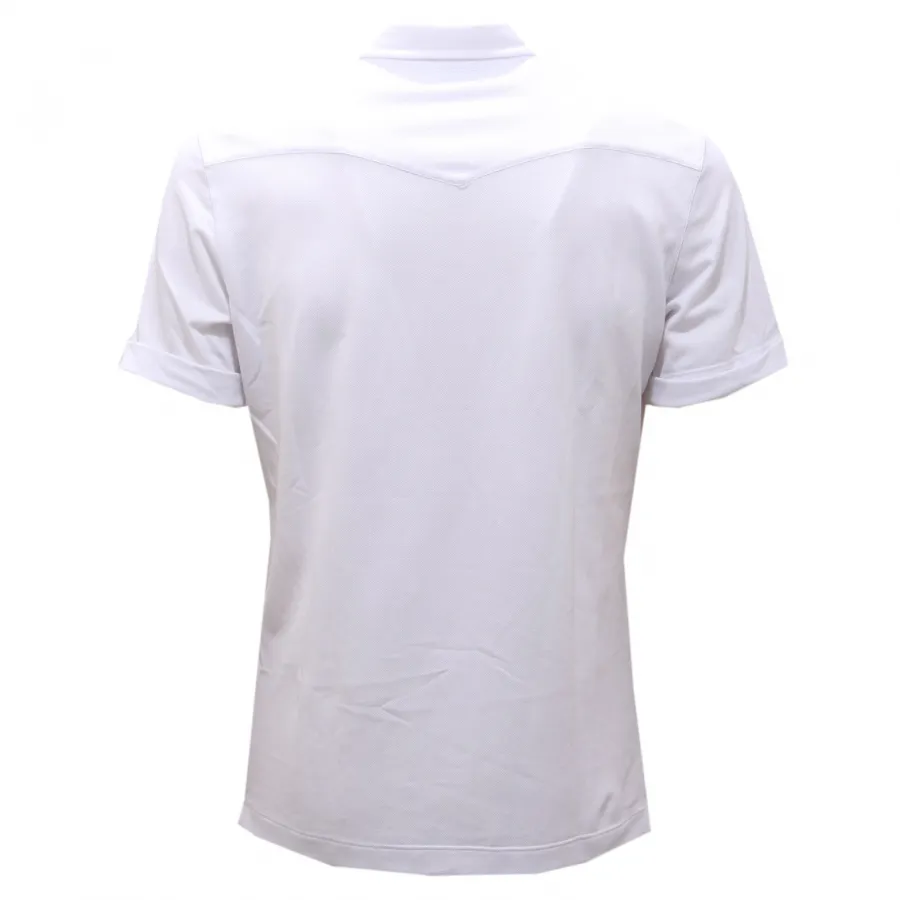 6370AG polo camicia uomo ELEVENTY white piquè cotton short sleeve shirt man