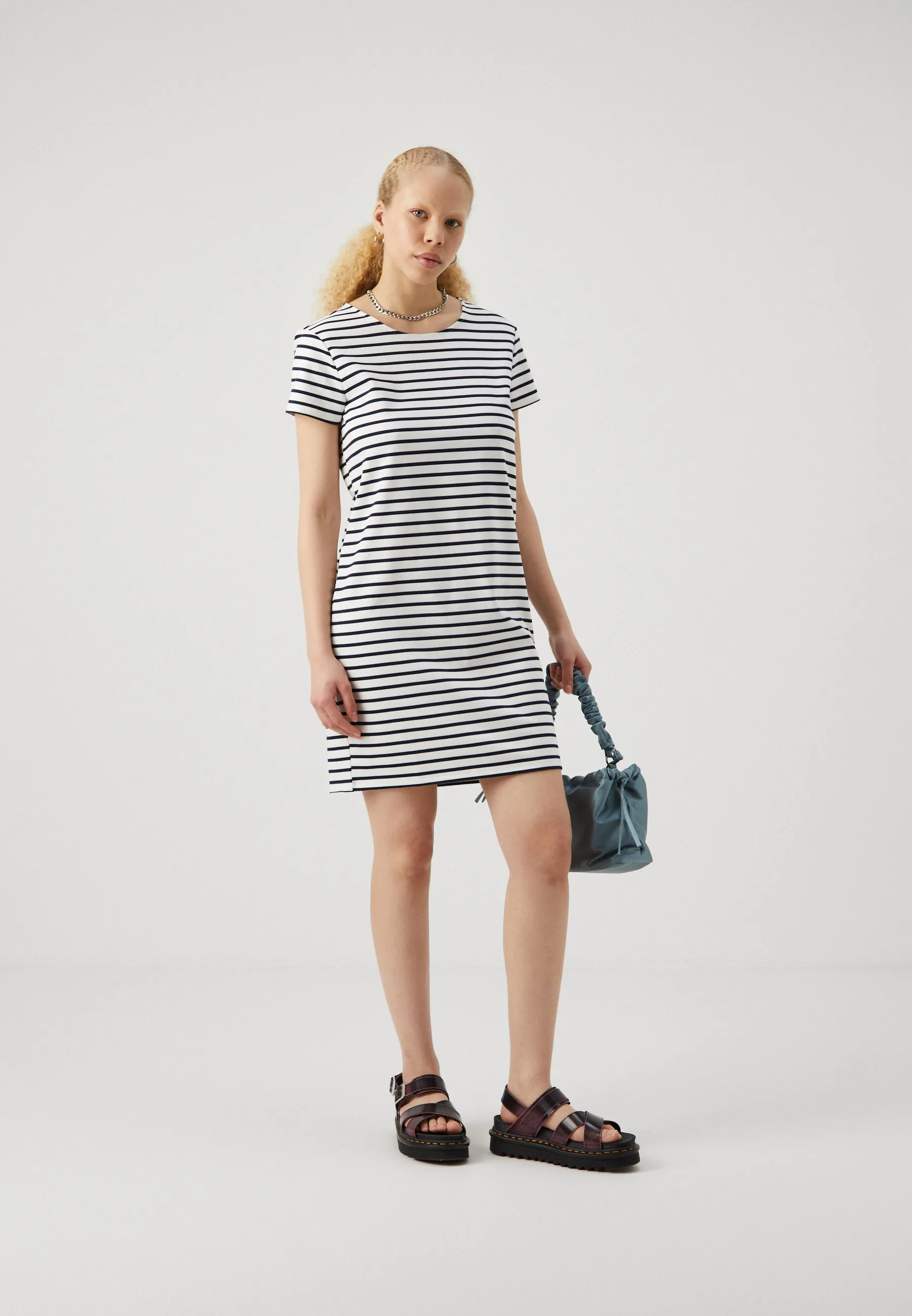 ABBY SHORT ZIP  - Vestito di maglina