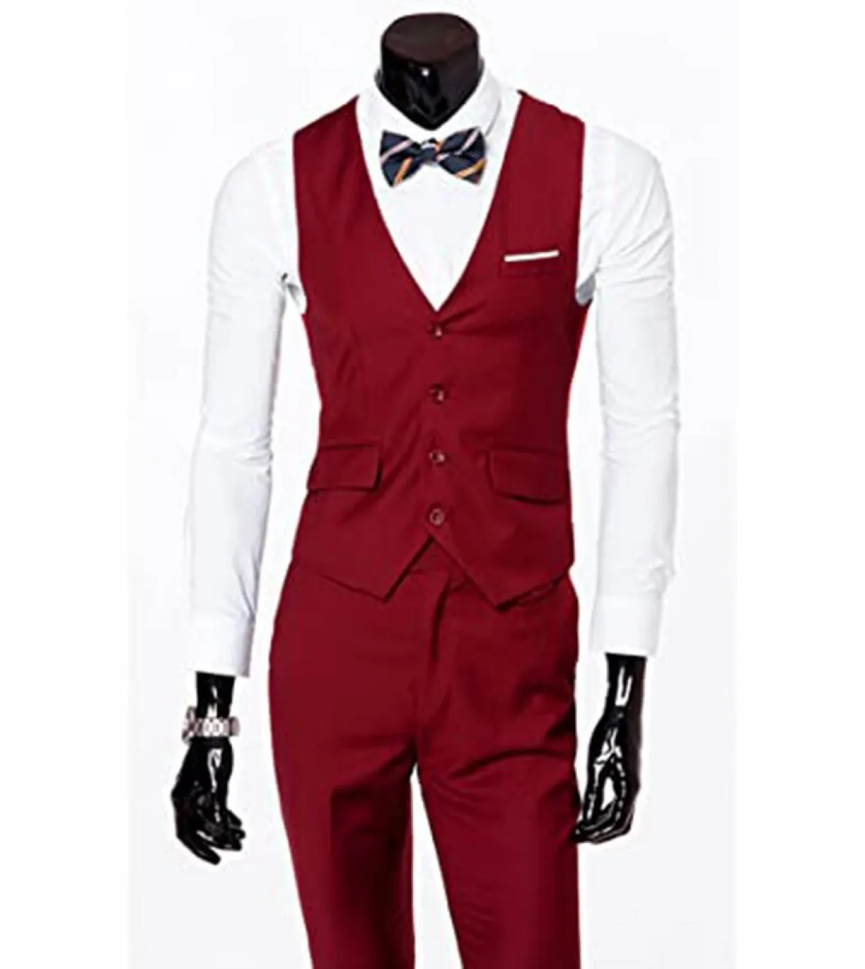 Abiti da uomo Business Casual Smoking da sposo Abito da festa Risvolto dentellato 3 pezzi blazer  gilet  pantaloni Costume a