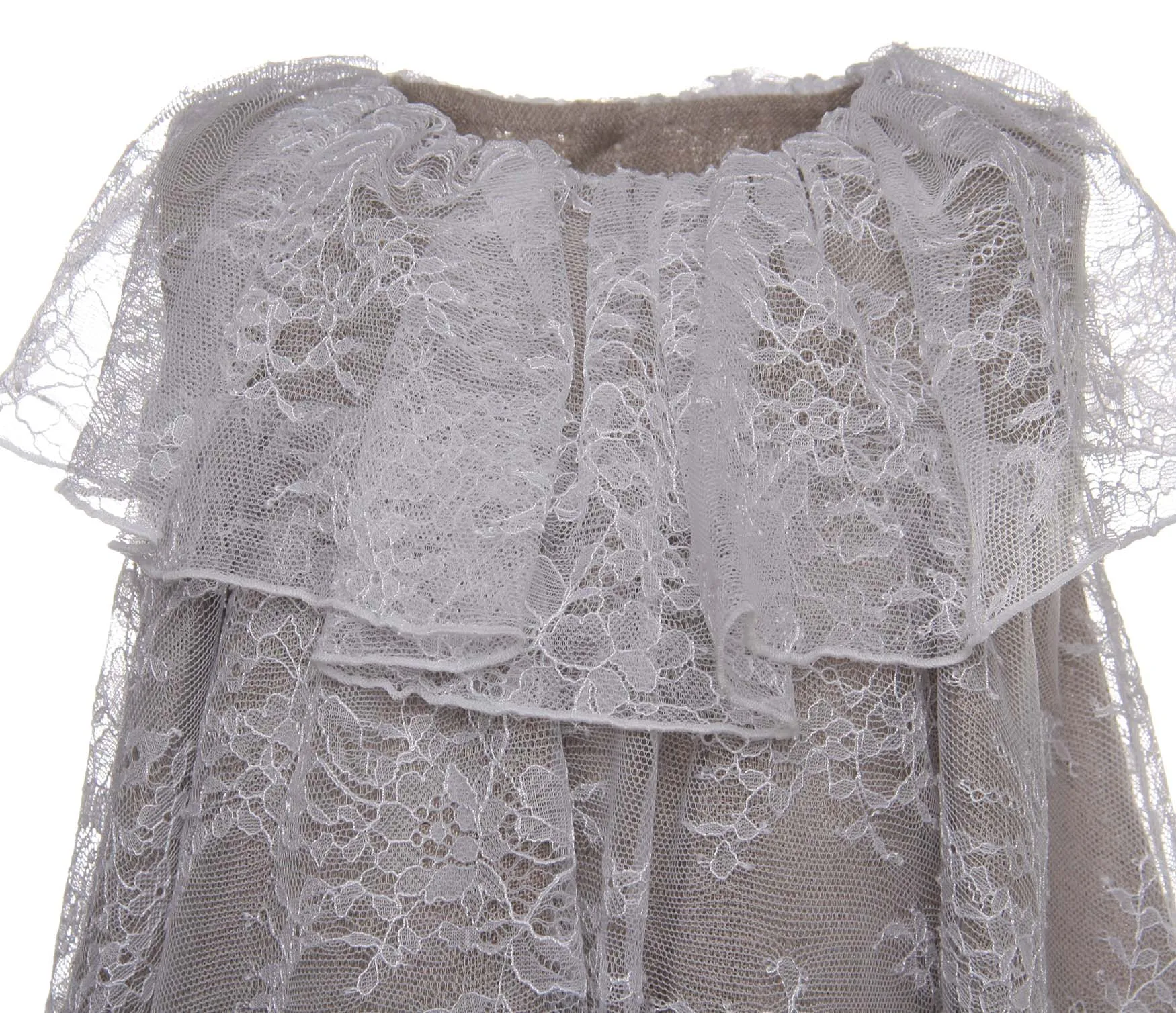 Abito Bimba Pizzo Chantilly Francese