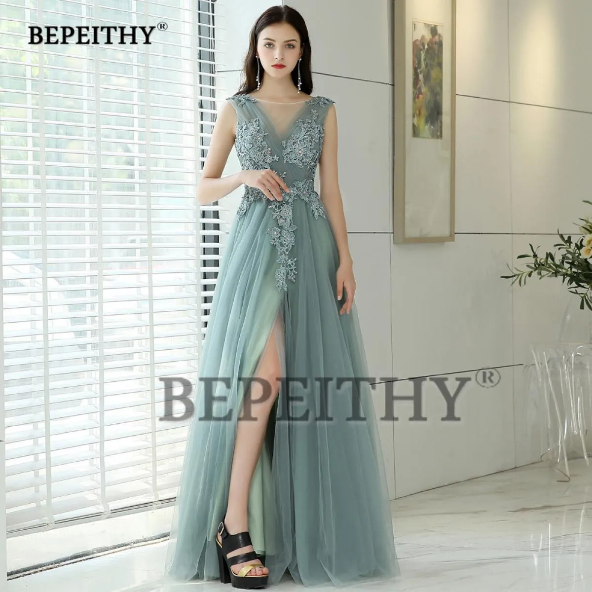Abito da sera Abiti da ballo Abiti da festa Robe Robe De Soiree Abito da sera lungo Collo