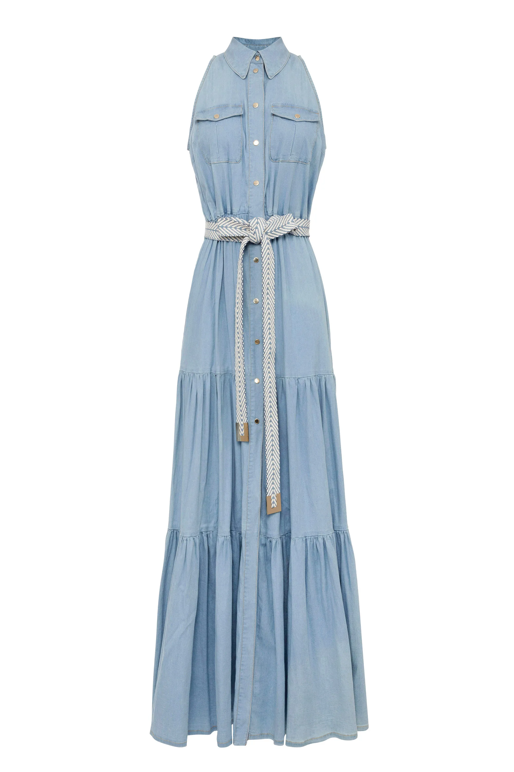Abito lungo in denim