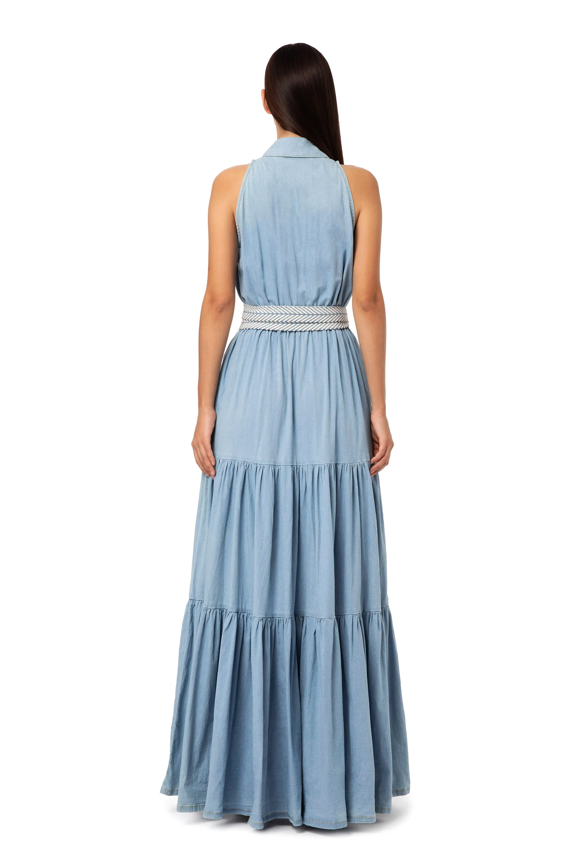 Abito lungo in denim