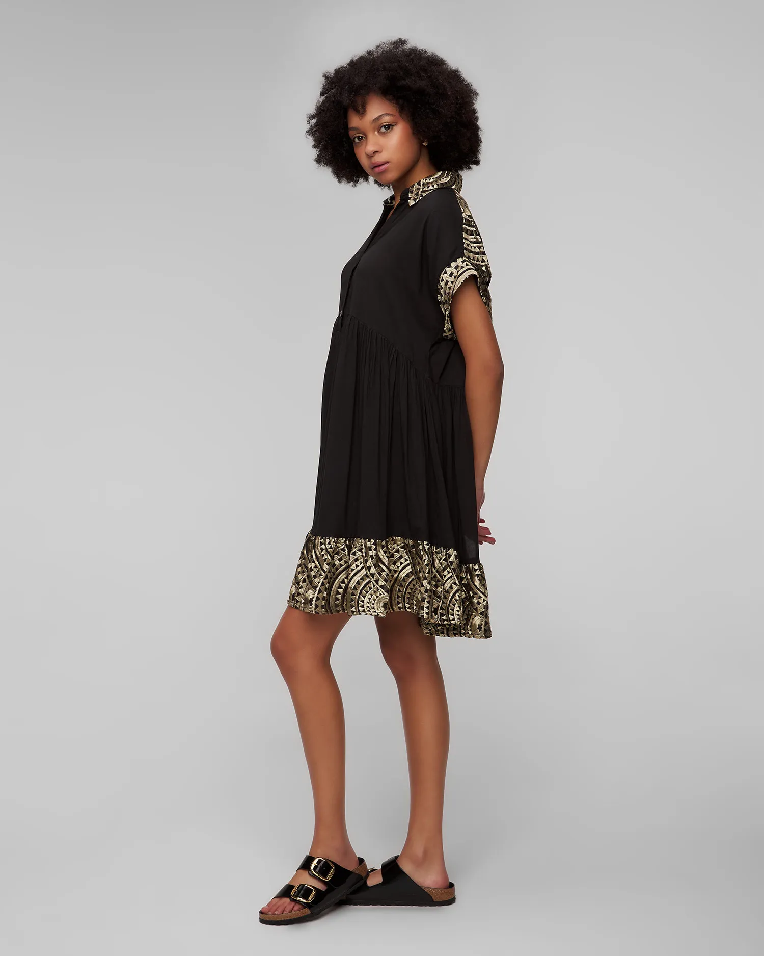 Abito nero da donna Kori s24k330491-221