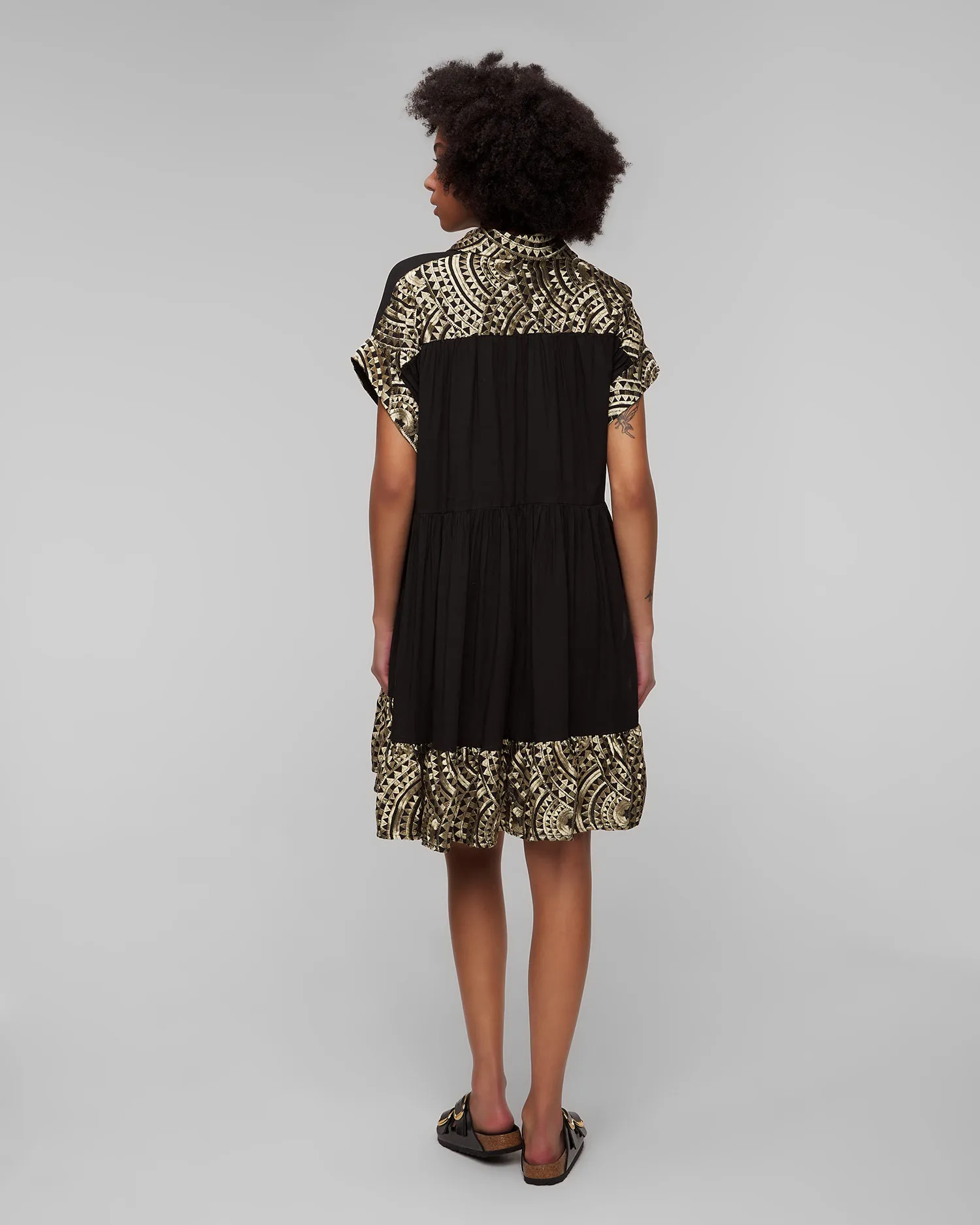 Abito nero da donna Kori s24k330491-221