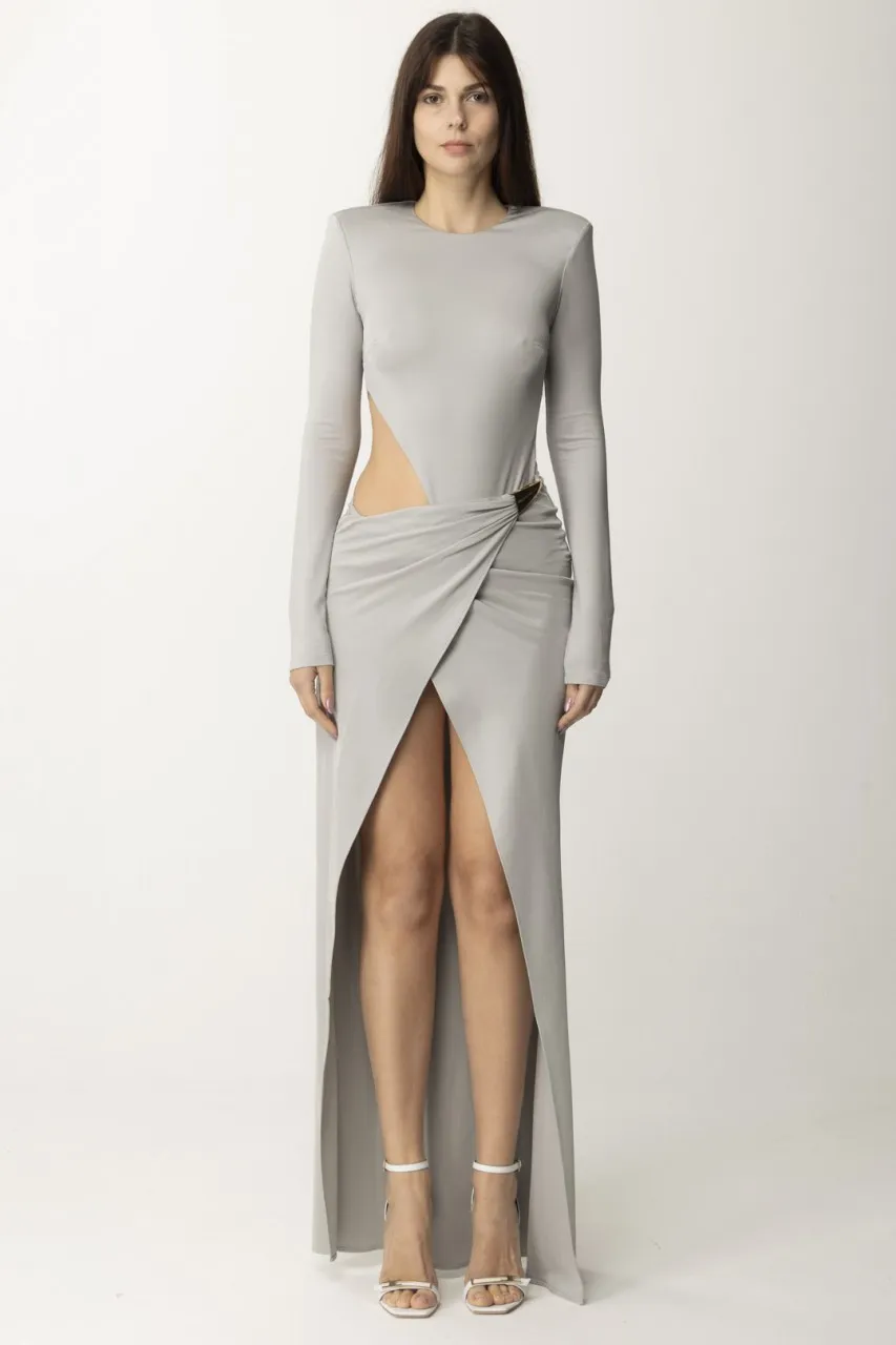 Abito Red Carpet con cut-out e moschettone Perla