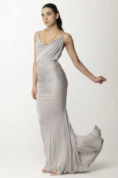 Abito Red Carpet drappeggiato Perla