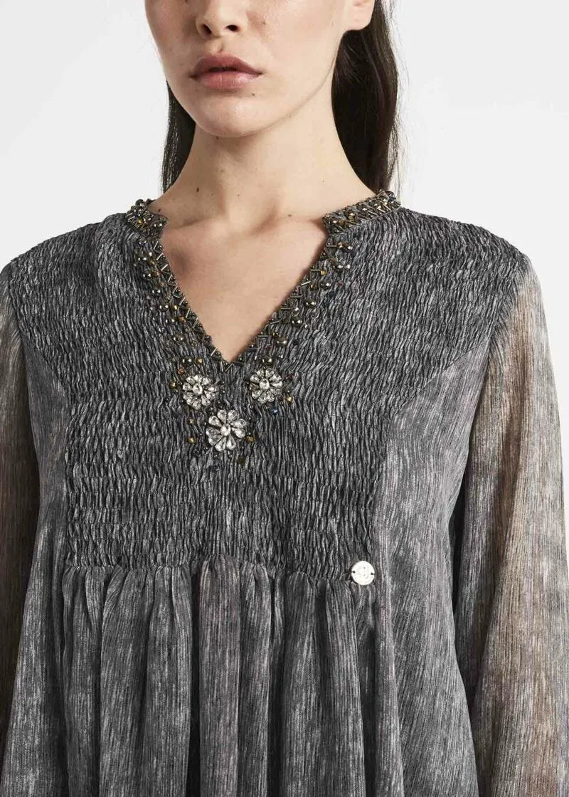 Abito stile impero in chiffon