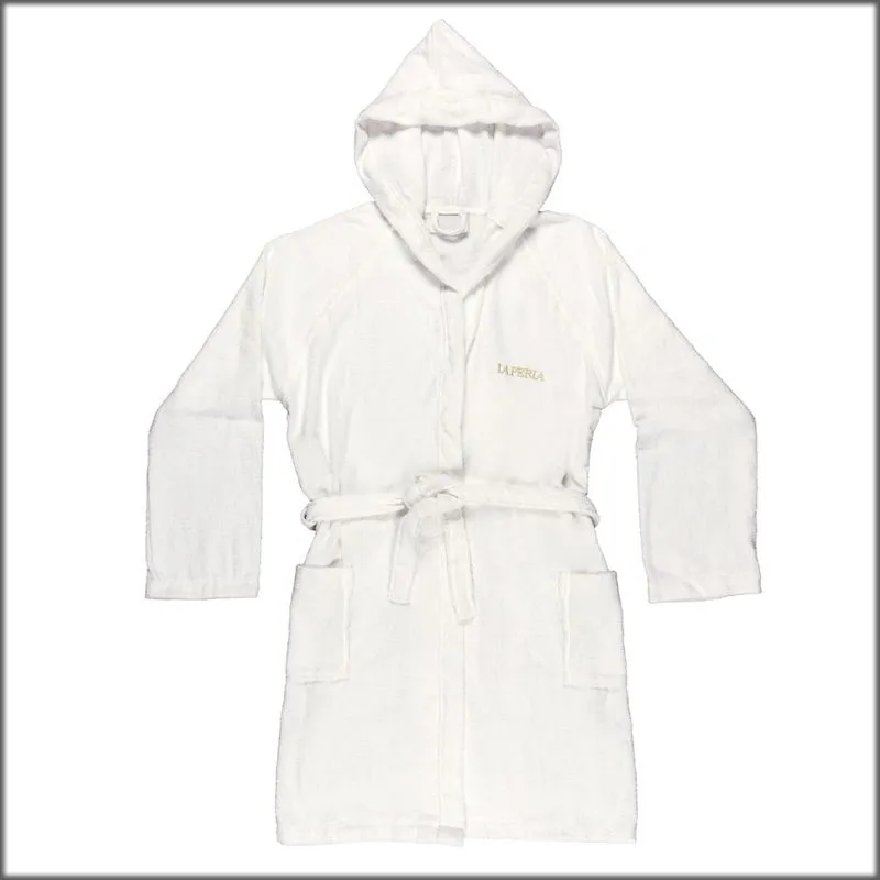 accappatoio spa con cappuccio la perla 