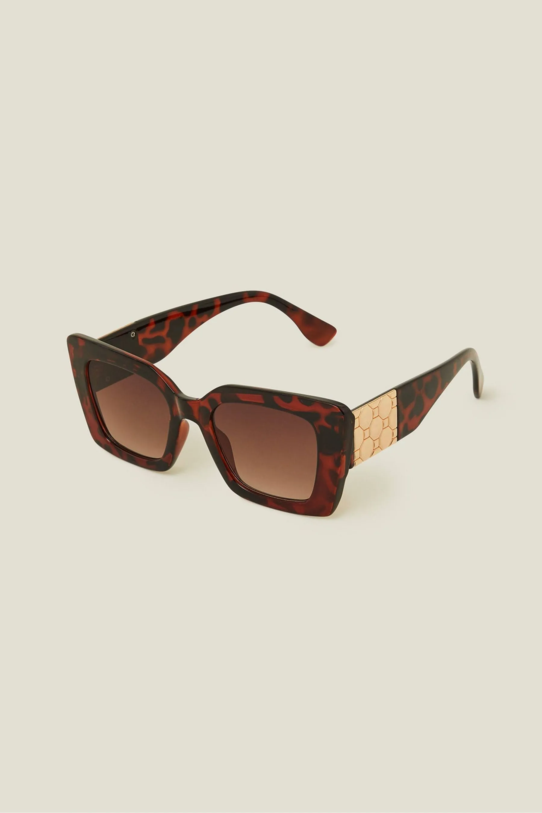 Accessorize - Cateye - Occhiali da sole esagonale tartarugato