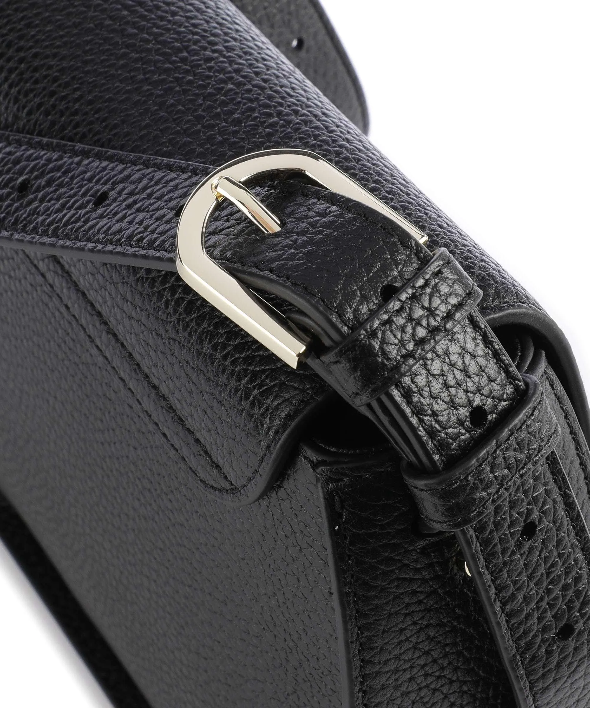  Aigner Ivy M Borsa a tracolla pelle di vacchetta grana nero  
