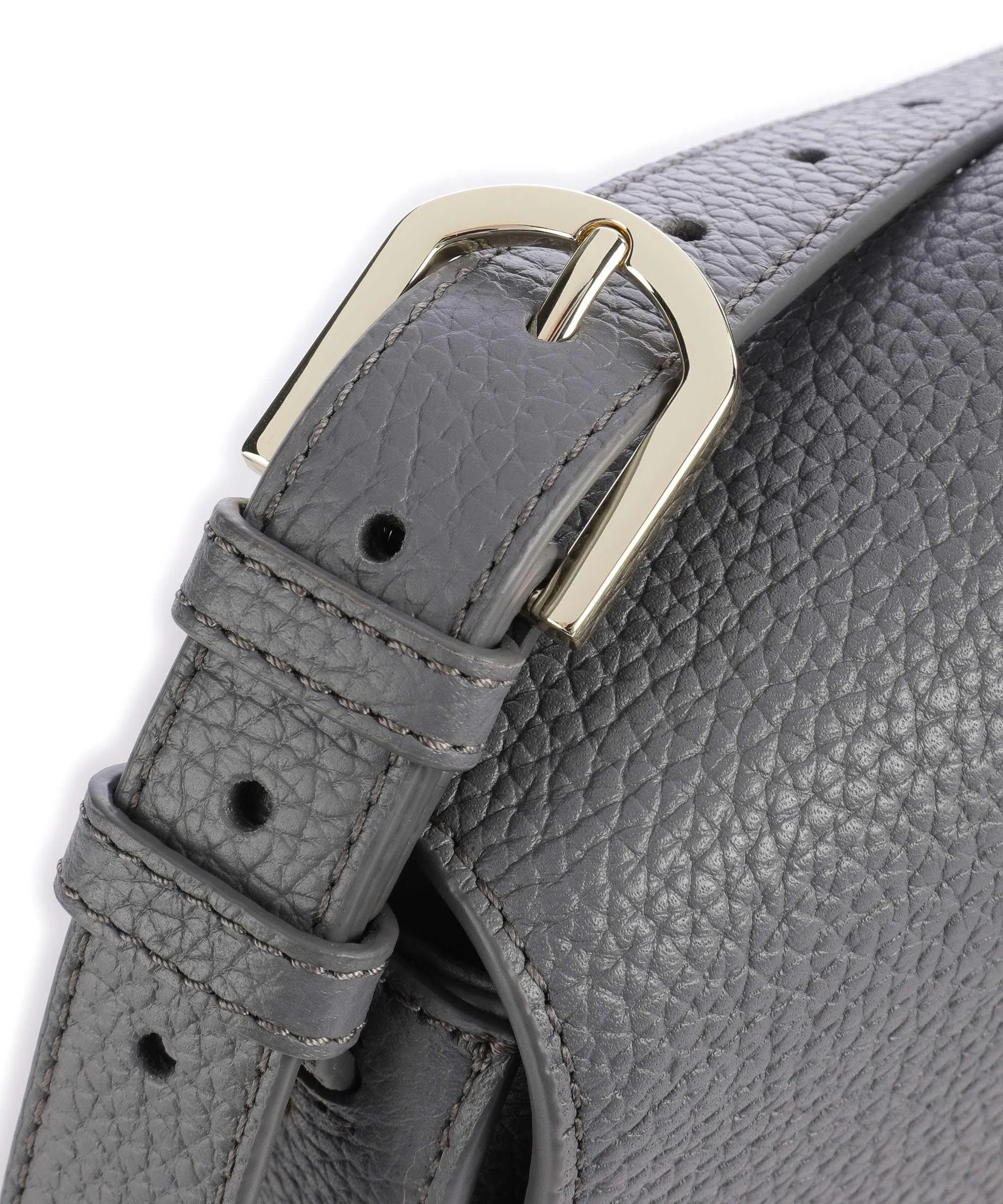  Aigner Ivy S Borsa a tracolla pelle di vacchetta grana grigio  
