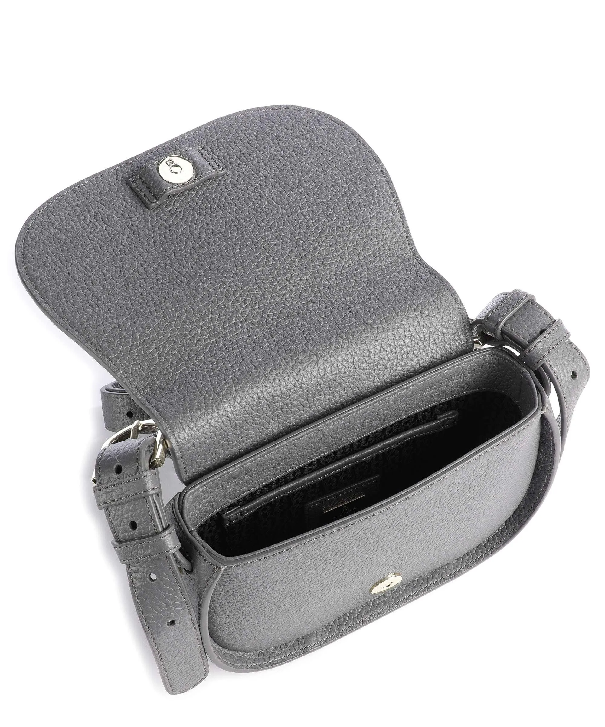  Aigner Ivy S Borsa a tracolla pelle di vacchetta grana grigio  