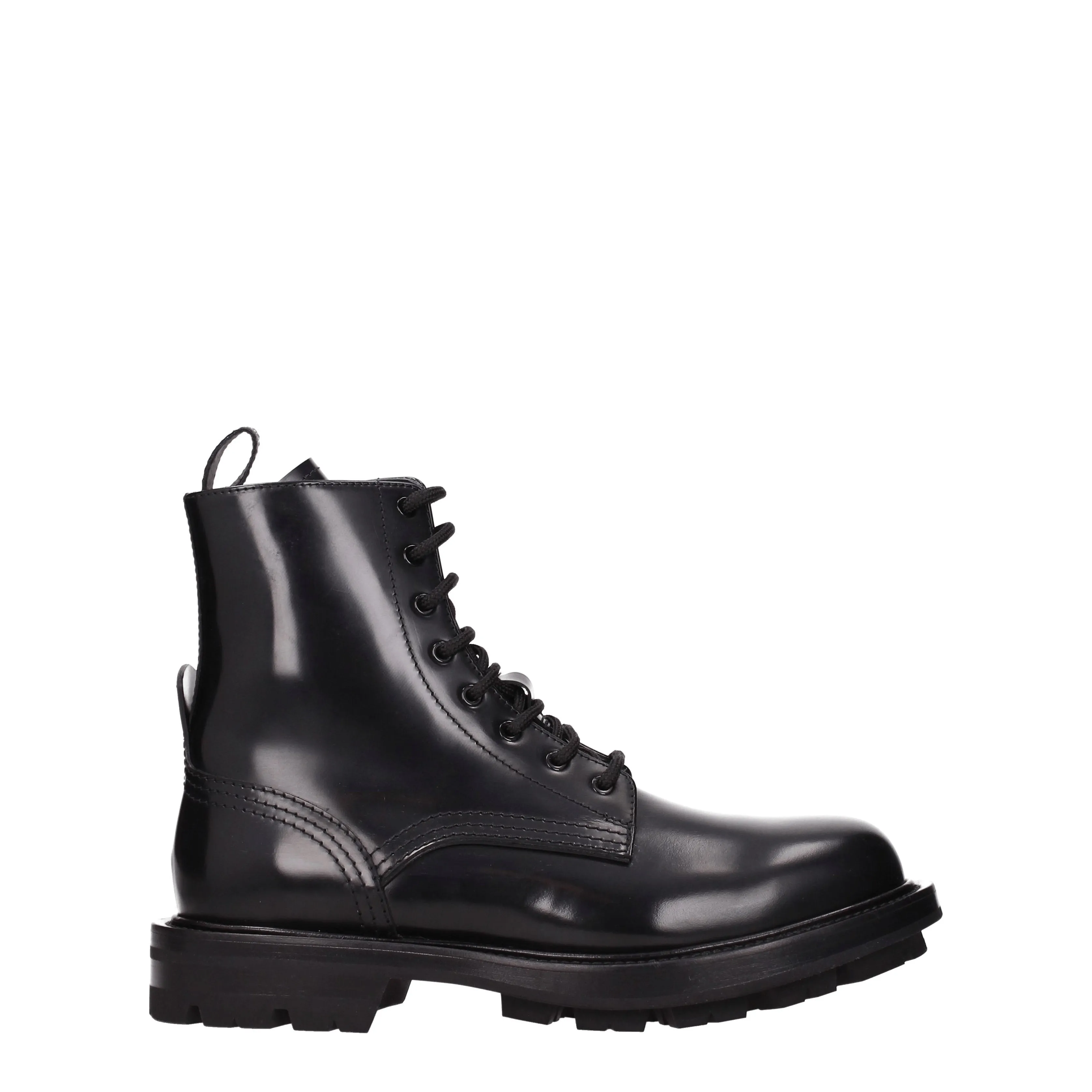 Alexander McQueen Stivaletti Uomo Pelle Nero