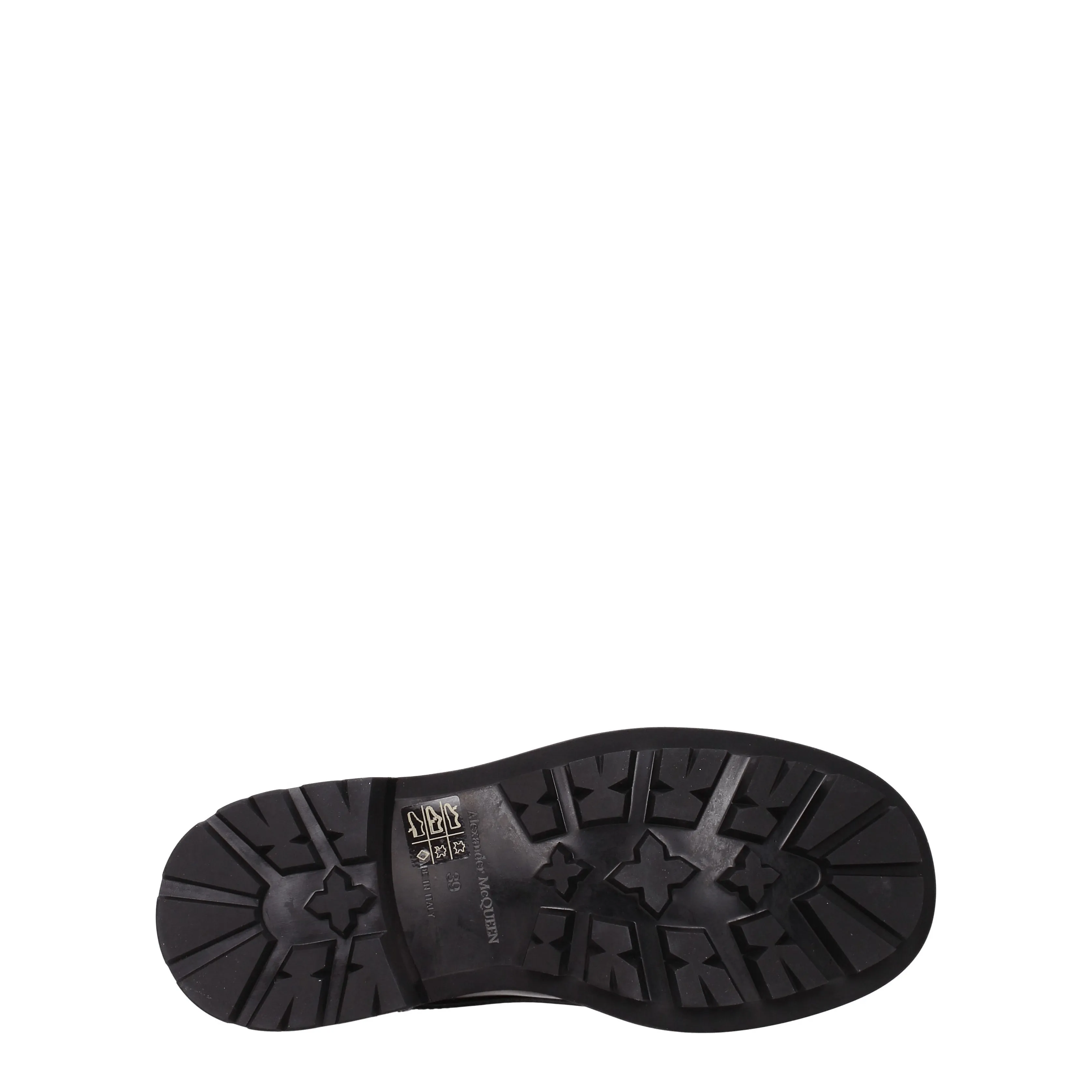 Alexander McQueen Stivaletti Uomo Pelle Nero