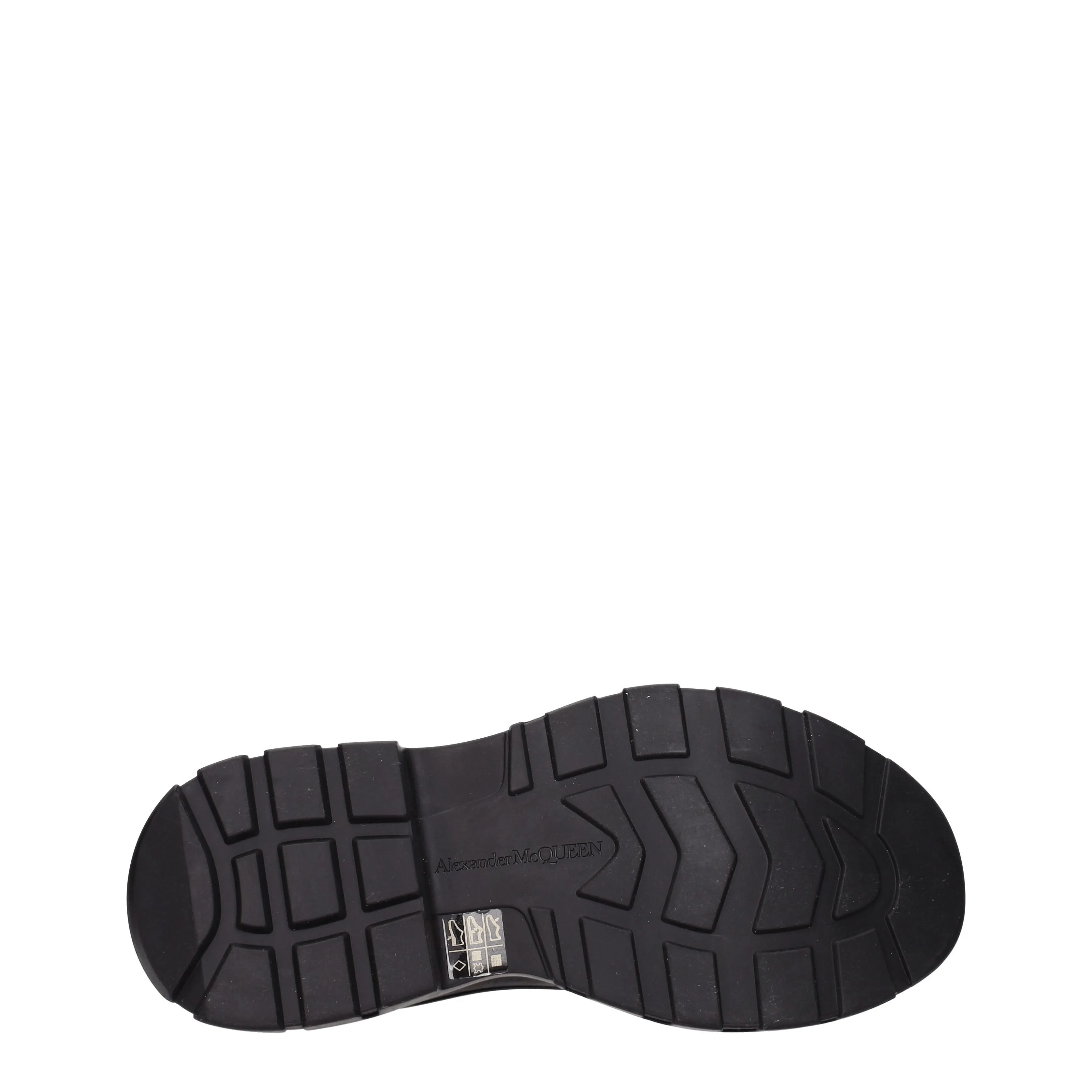 Alexander McQueen Stivaletti Uomo Tessuto Nero
