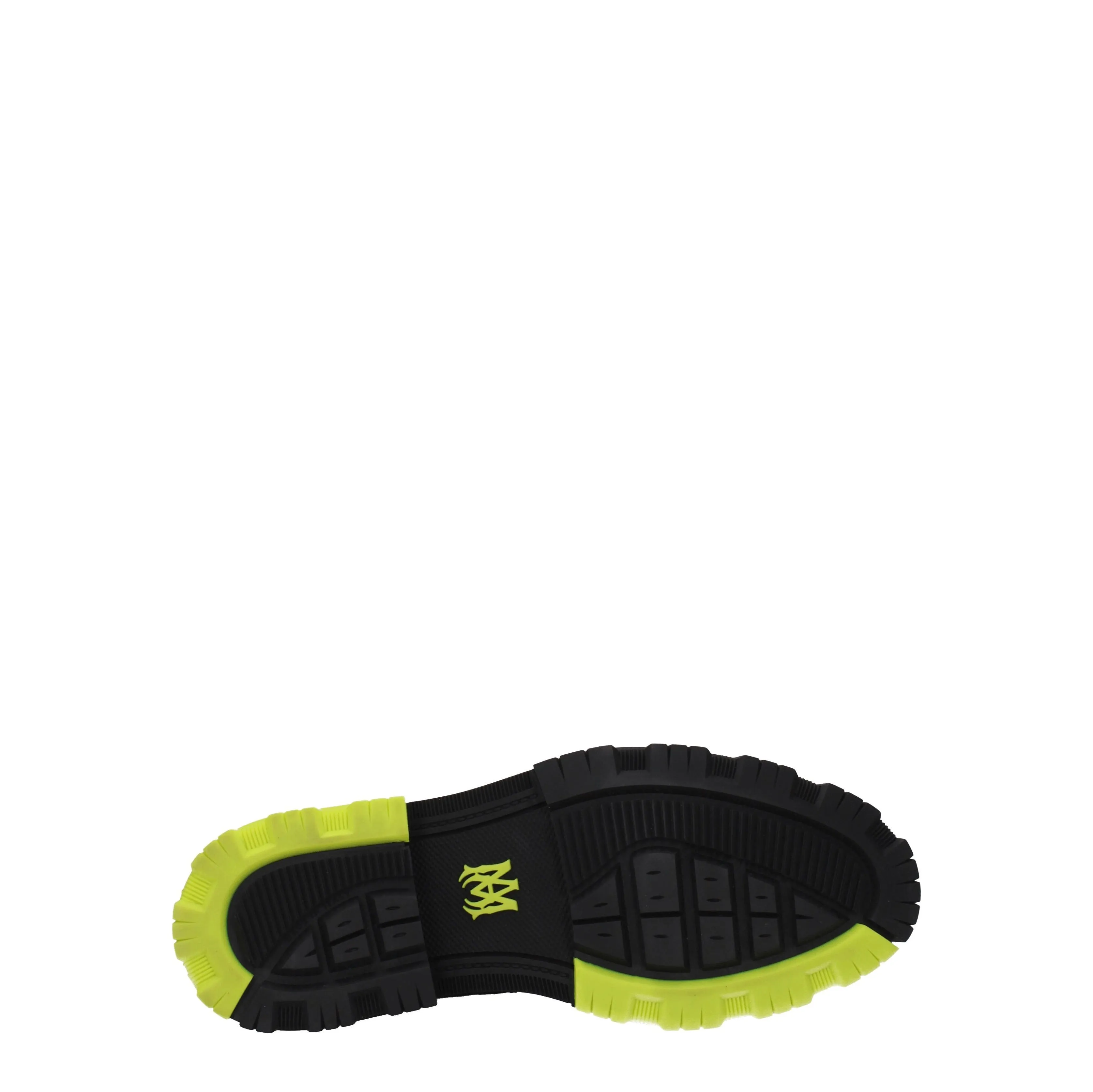 Amiri Stivaletti Uomo Tessuto Nero/Verde Fluo