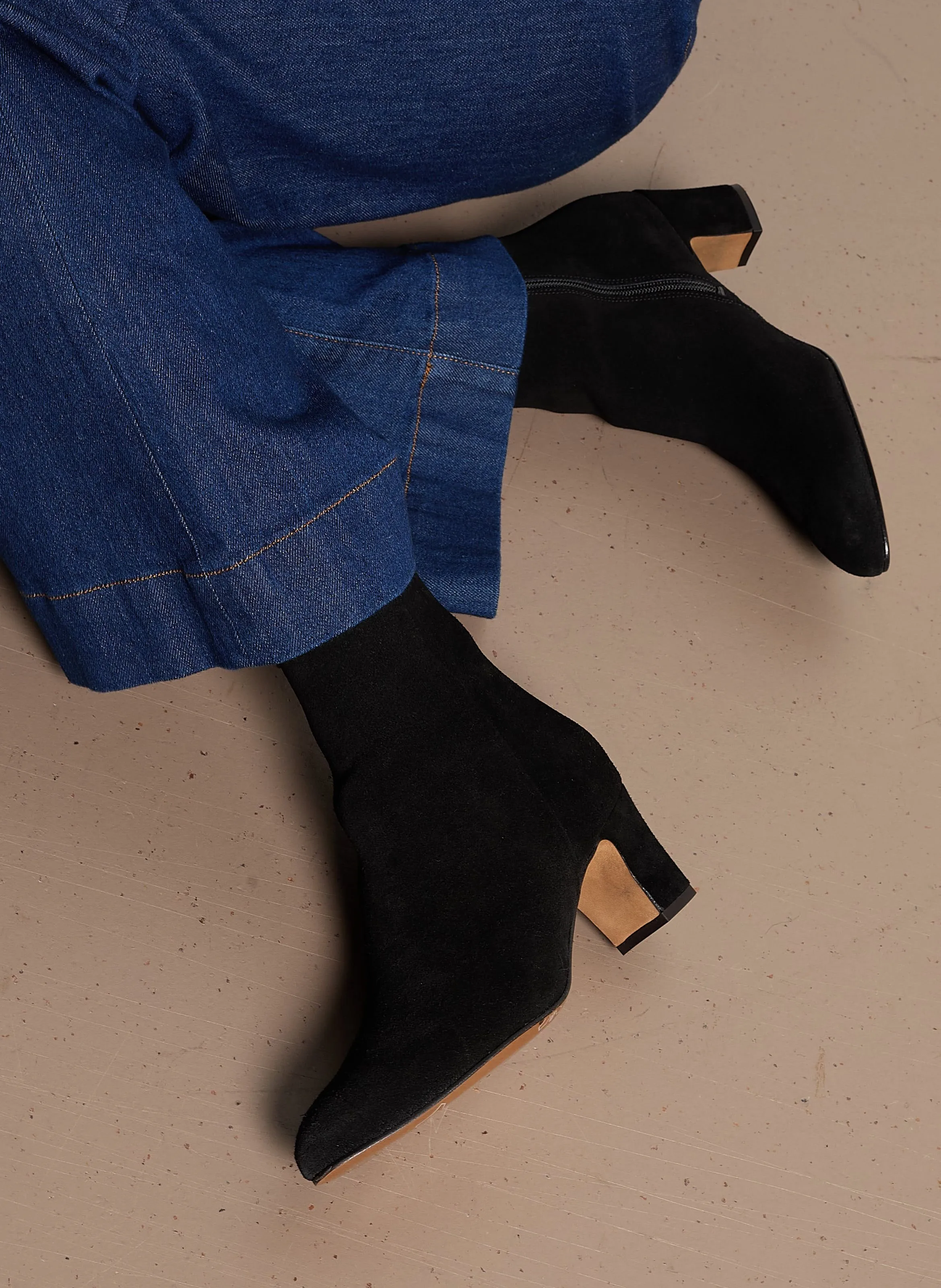  ANTHOLOGY PARIS   LISE - Stivaletti in pelle scamosciata | Nero