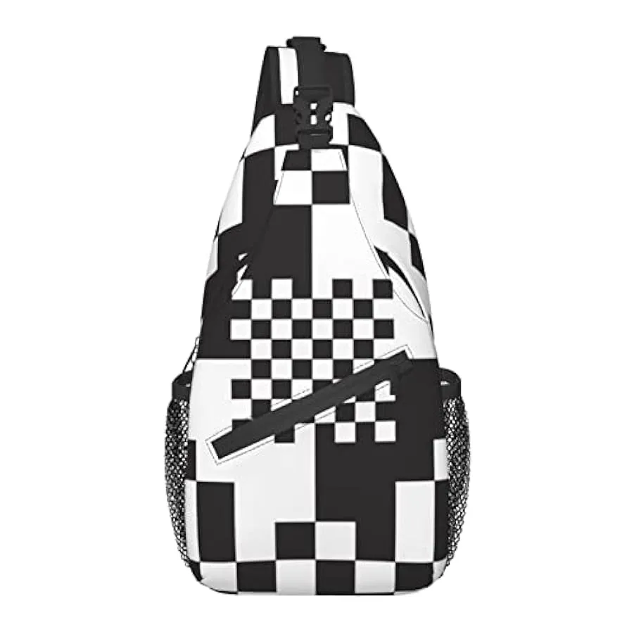 AOOEDM Zaino a Tracolla, per Motivo Scozzese Scozzese Scozzese Viola, Borsa a Tracolla Multiuso Borsa a Tracolla da Viaggio Escu