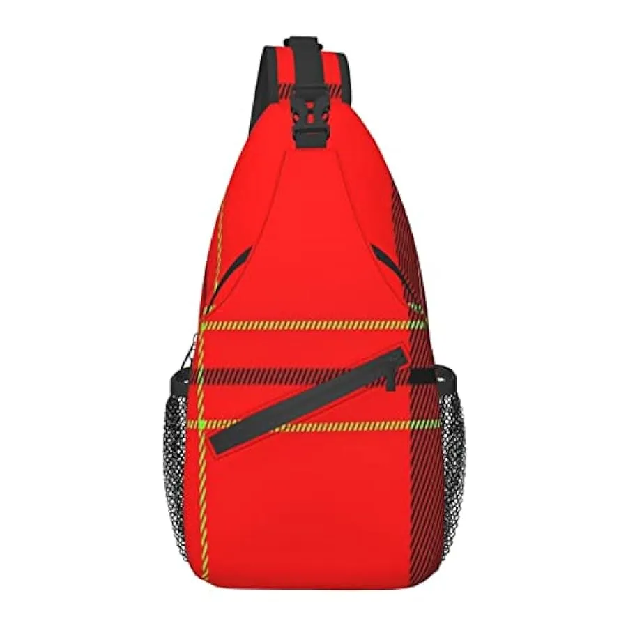 AOOEDM Zaino a Tracolla, per Motivo Scozzese Scozzese Scozzese Viola, Borsa a Tracolla Multiuso Borsa a Tracolla da Viaggio Escu