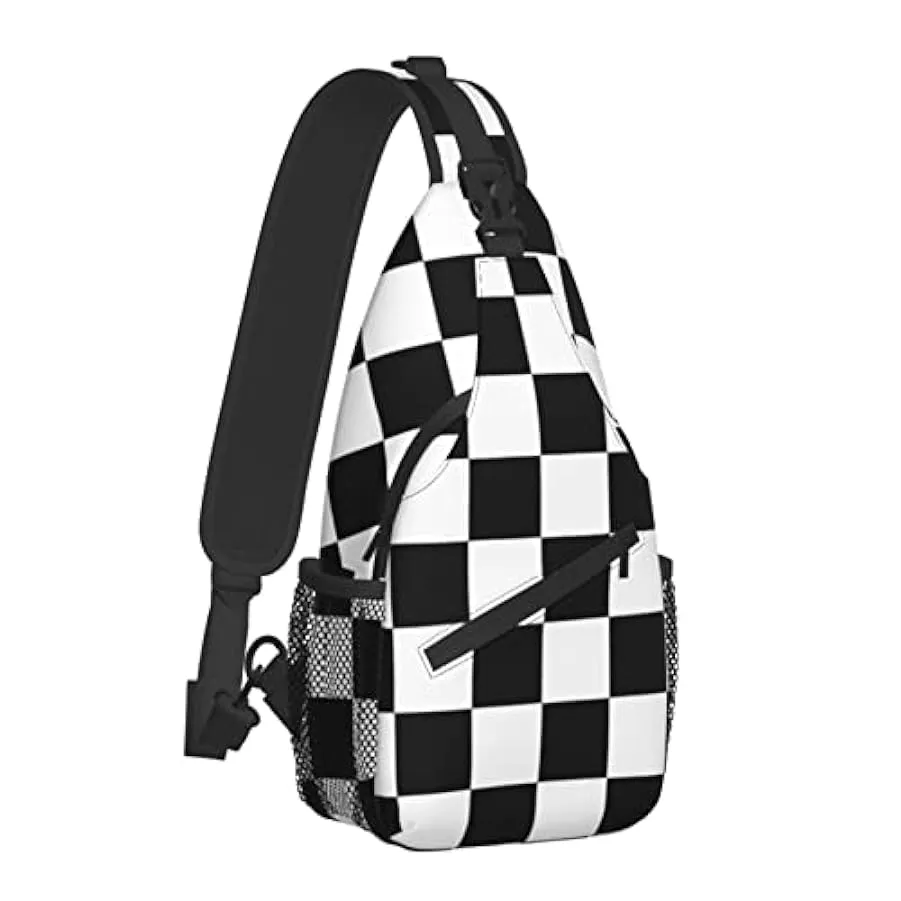 AOOEDM Zaino a Tracolla, per Motivo Scozzese Scozzese Scozzese Viola, Borsa a Tracolla Multiuso Borsa a Tracolla da Viaggio Escu