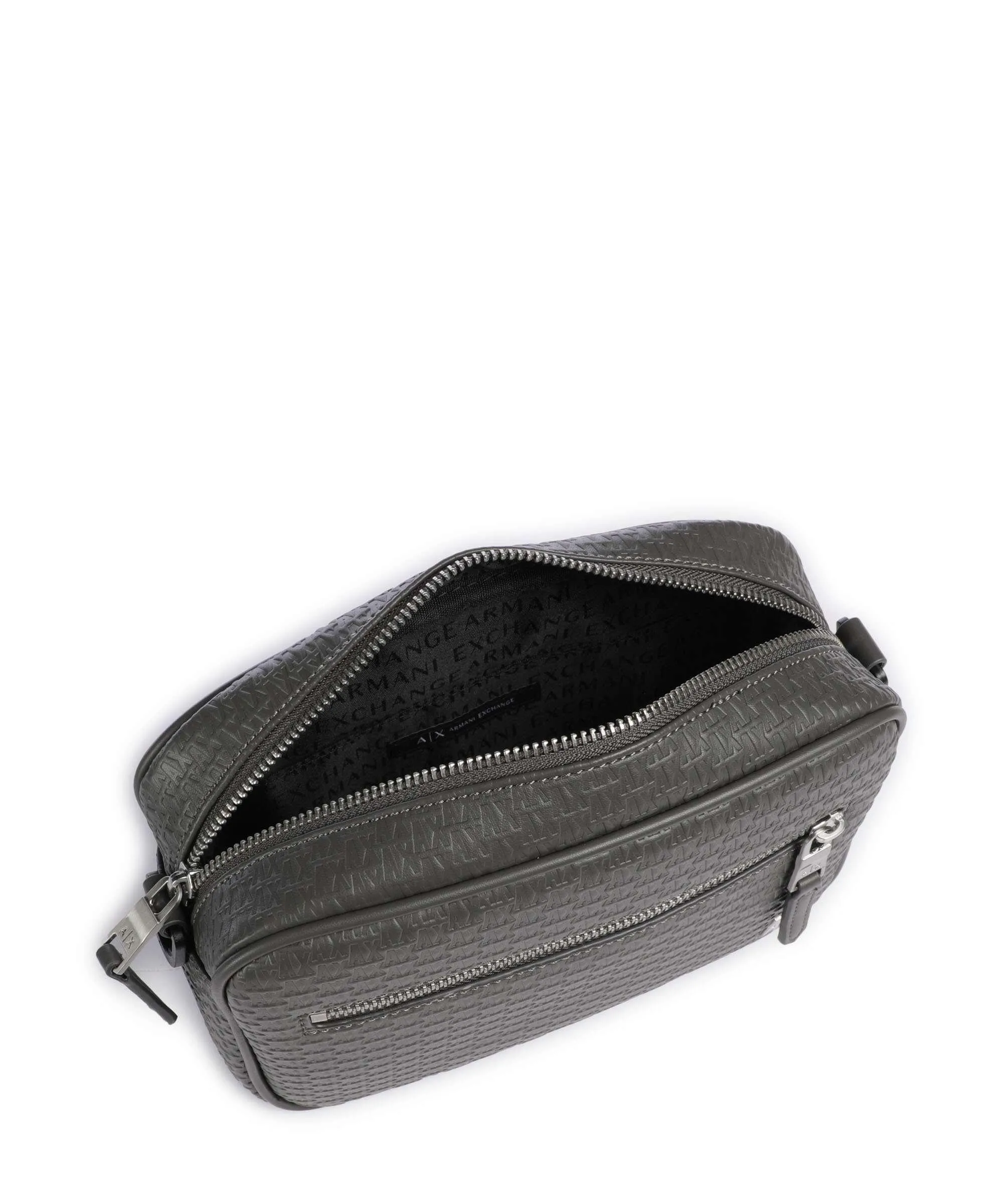  Armani Exchange Borsa a tracolla pelle sintetica grigio scuro  