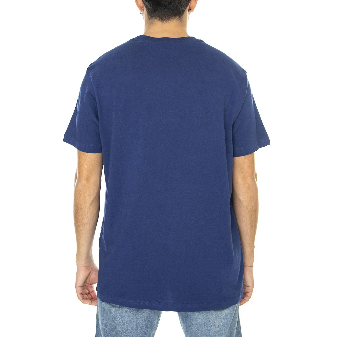 Ben Sherman Signature Flock Tee Ink - Maglietta Girocollo Uomo Blu    