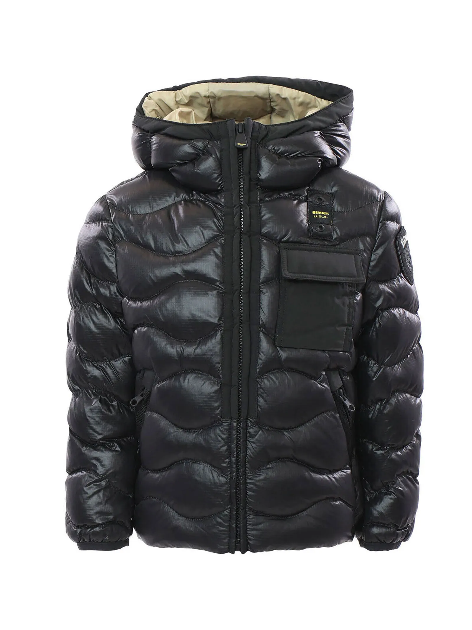 BLAUER Piumino in nylon micro-rip Bambino