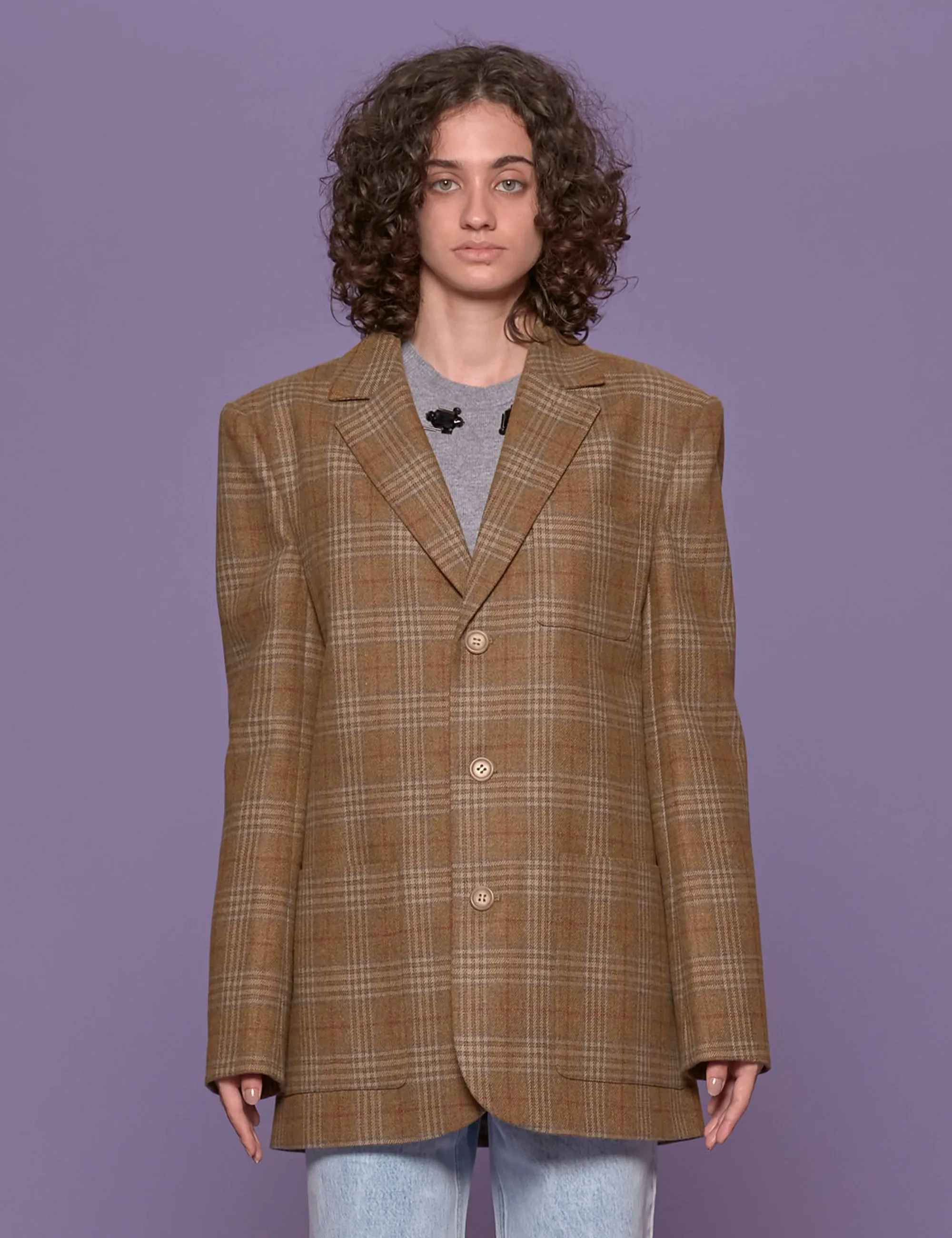 blazer dennis cashmere tartan
