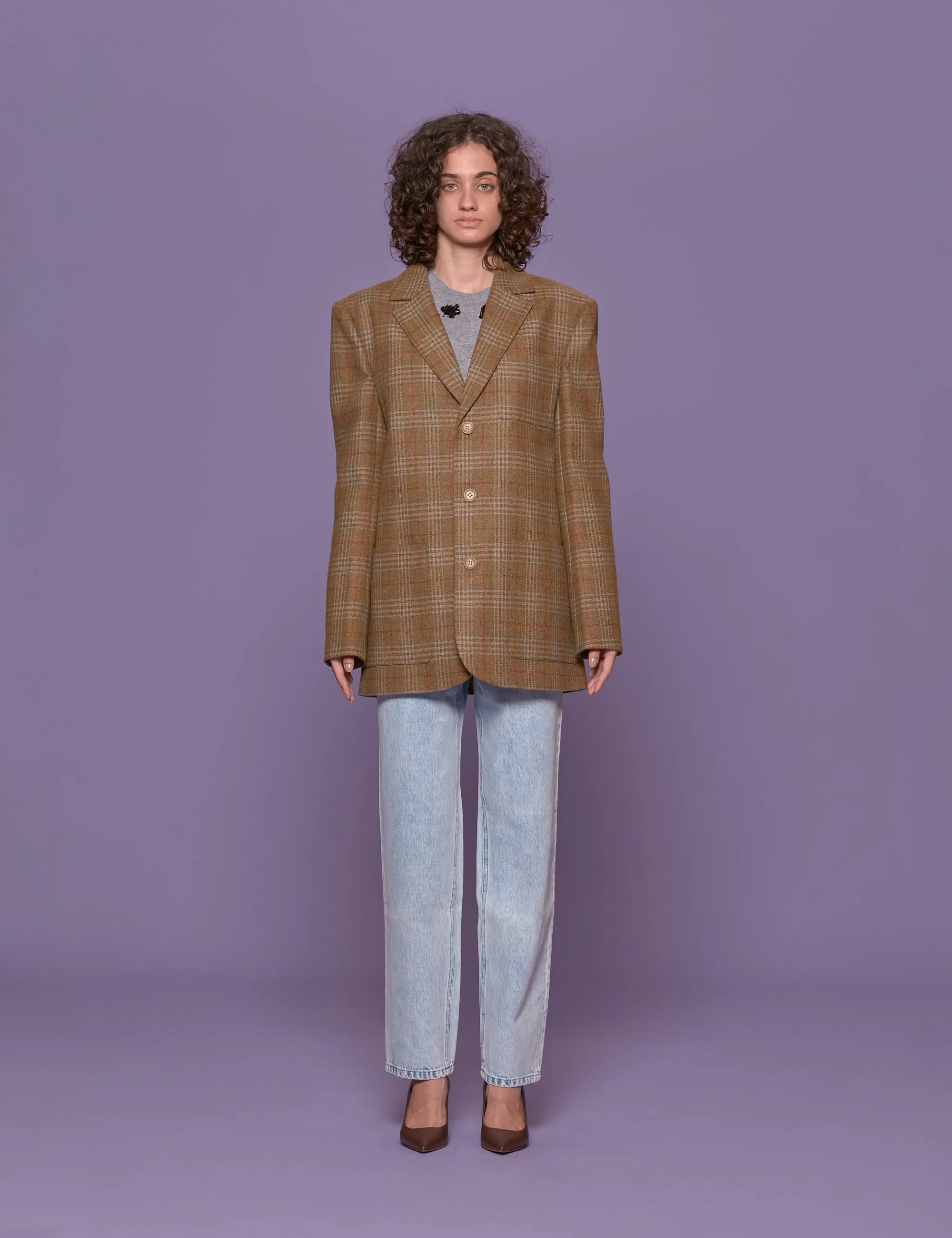 blazer dennis cashmere tartan