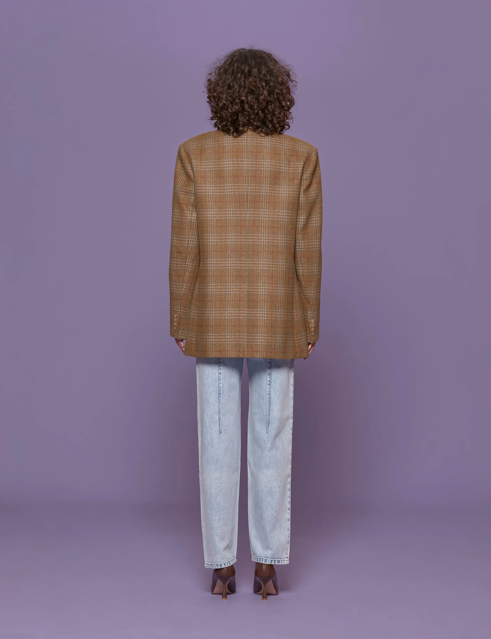 blazer dennis cashmere tartan