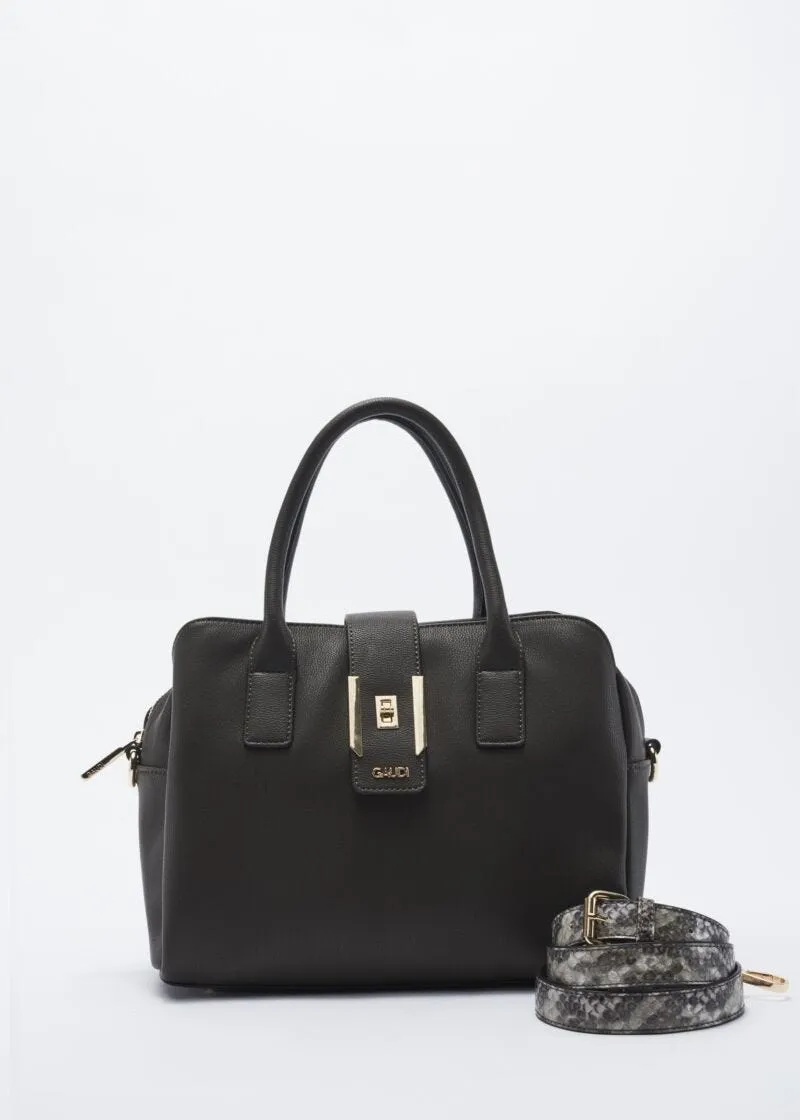 Borsa in ecopelle con tracolla rimovibile
