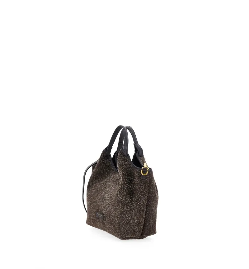 Borsa pelle scamosciata