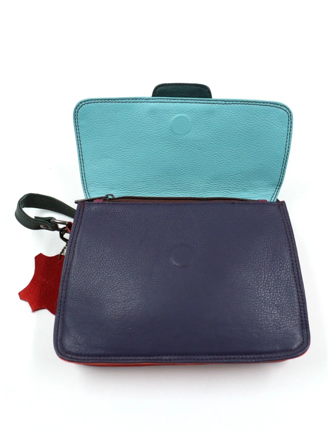 BORSETTA IN PELLE RICICLATA REVERSIBILE "LAIA"