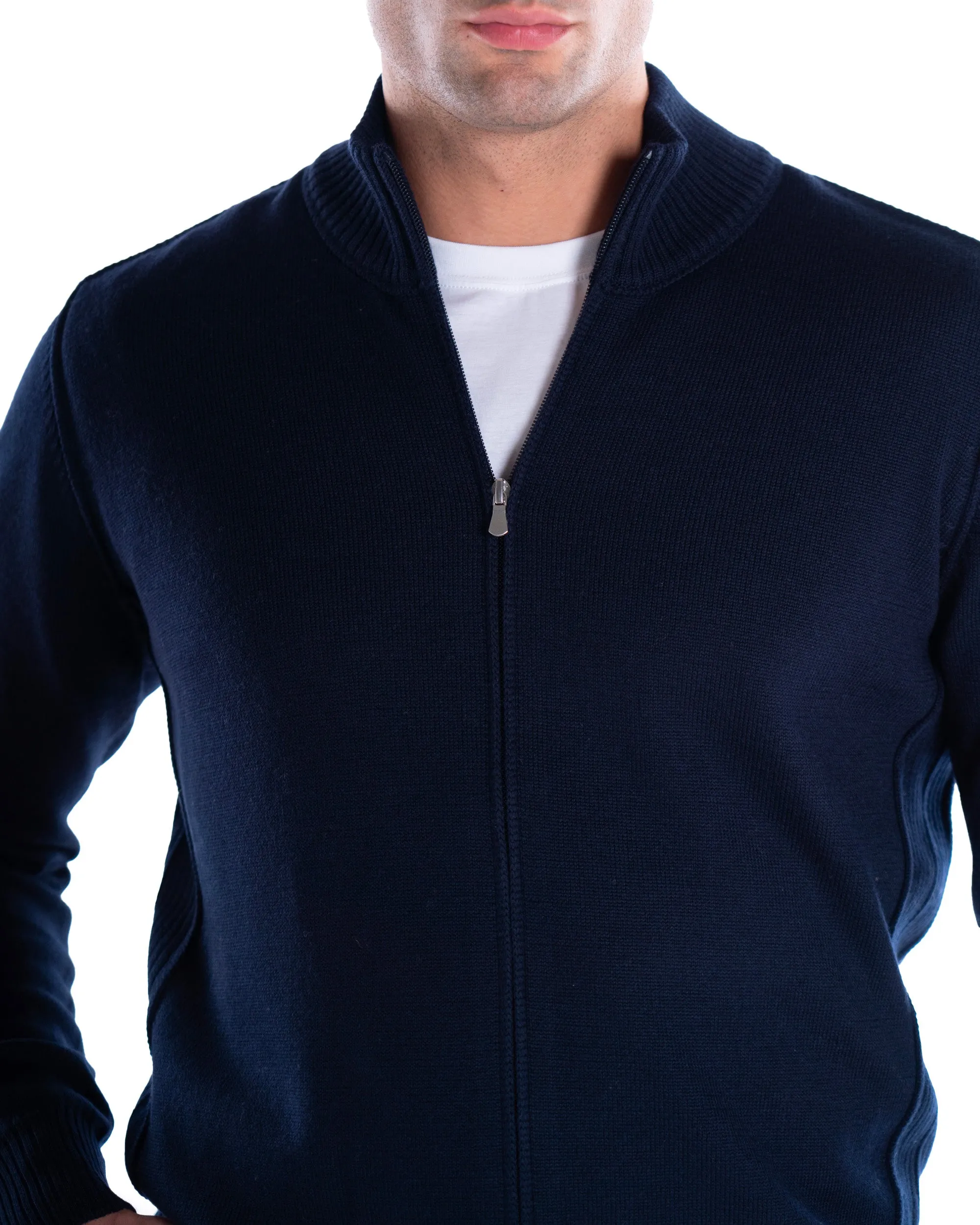 BRIAN&BARRY MILANO MAGLIA FULL ZIP MERINO