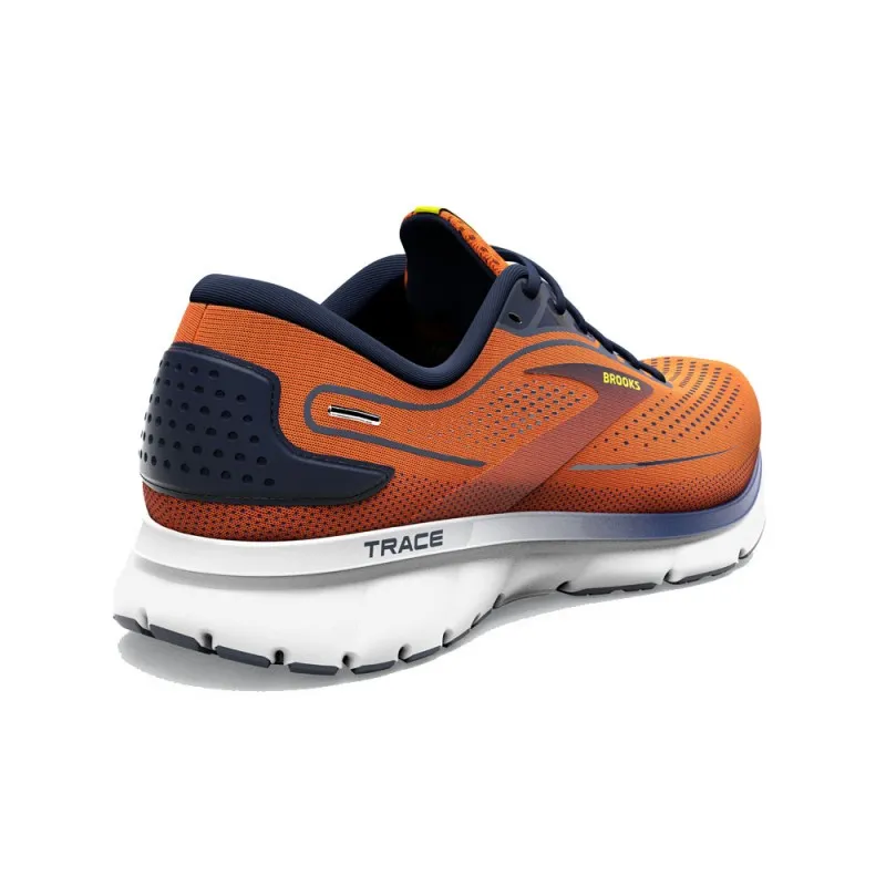 Brooks Trace 2 Rosso Arancio Nero - Scarpe Running Uomo