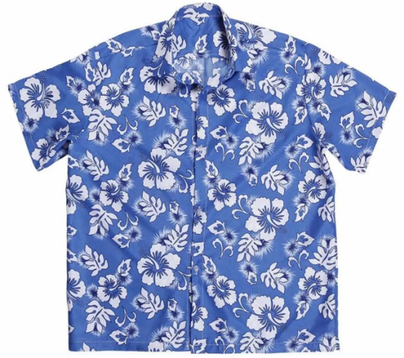 Camicia blu Hawaii allegra