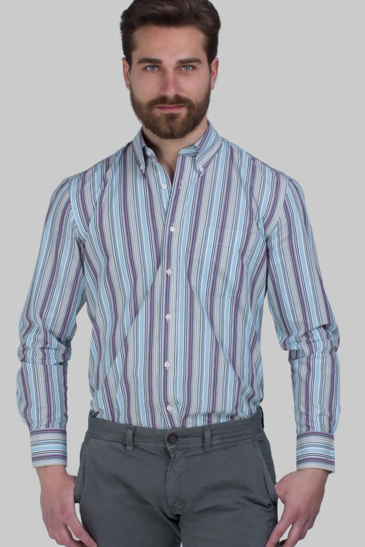 Camicia classica Coveri Collection rigata