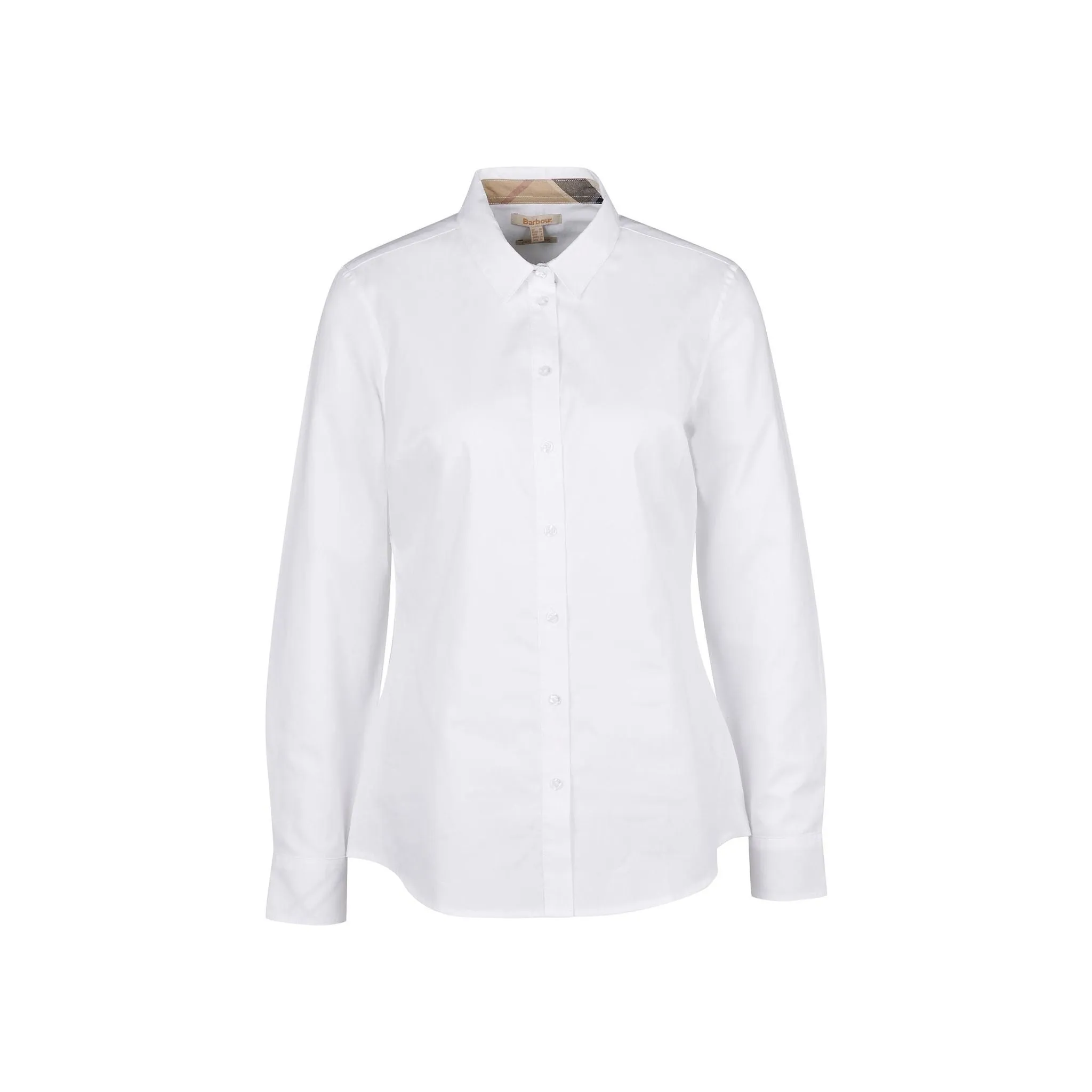 Camicia Donna in cotone con rifiniture tartan