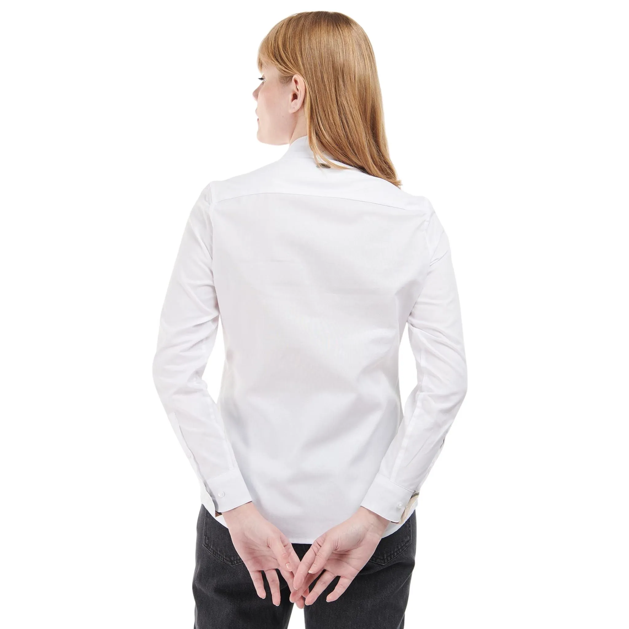 Camicia Donna in cotone con rifiniture tartan