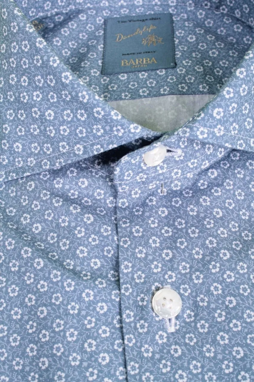 Camicia Uomo Barba Napoli Blue