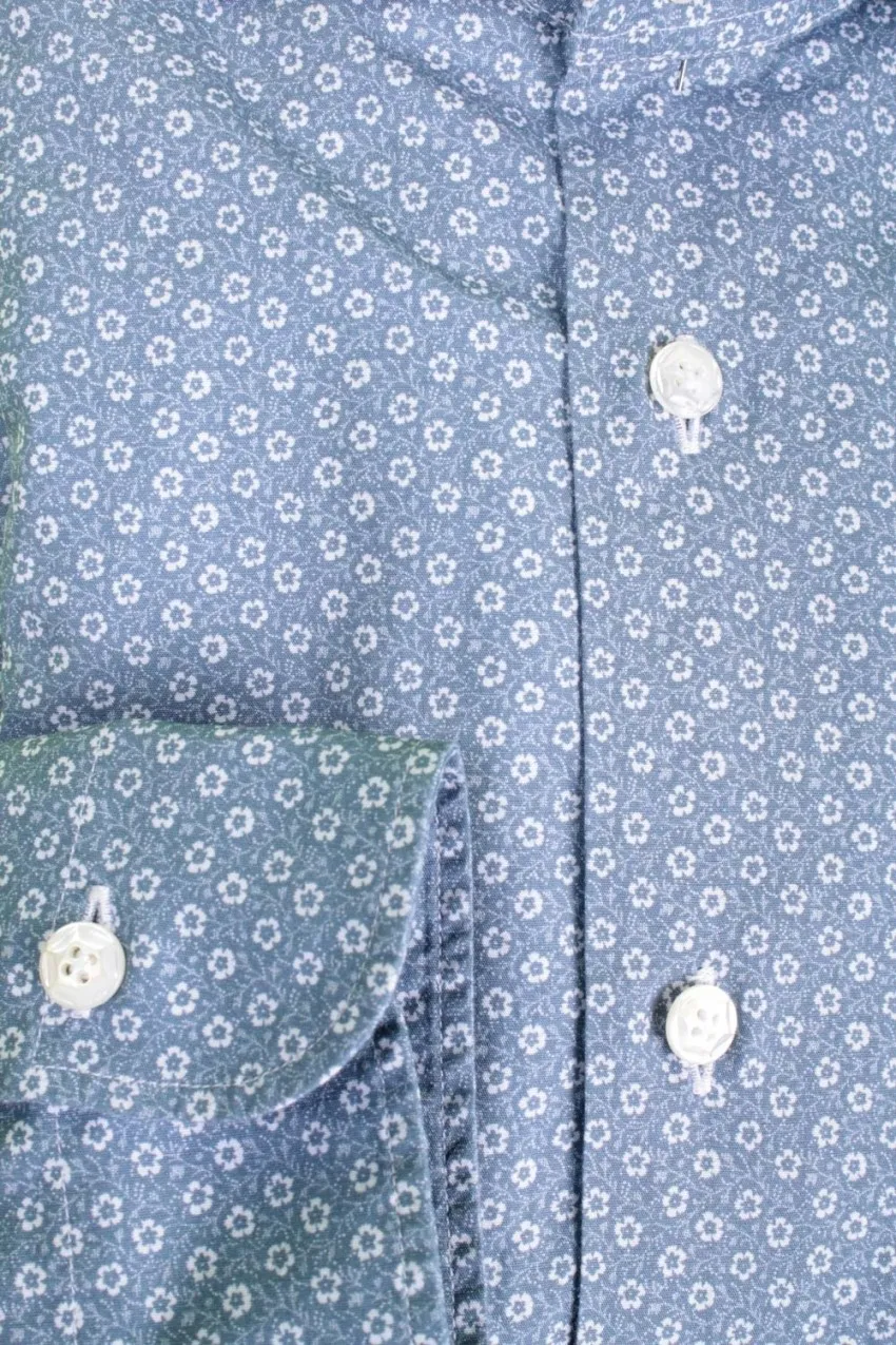 Camicia Uomo Barba Napoli Blue