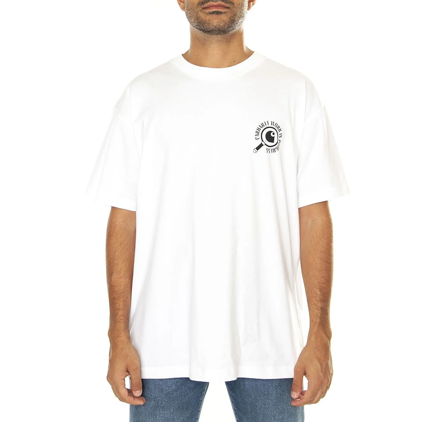 CARHARTT WIP S/S Inspector T-Shirt White - Maglietta Girocollo Uomo Bianca    