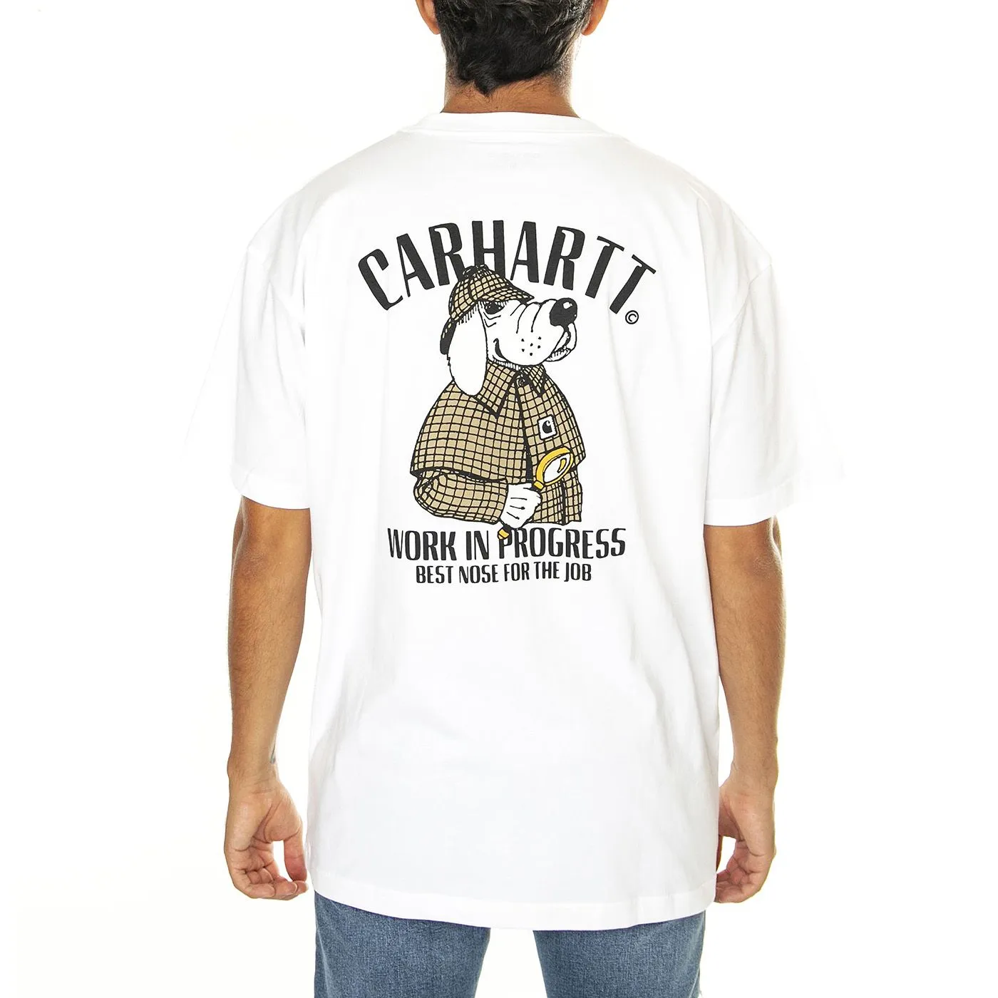 CARHARTT WIP S/S Inspector T-Shirt White - Maglietta Girocollo Uomo Bianca    